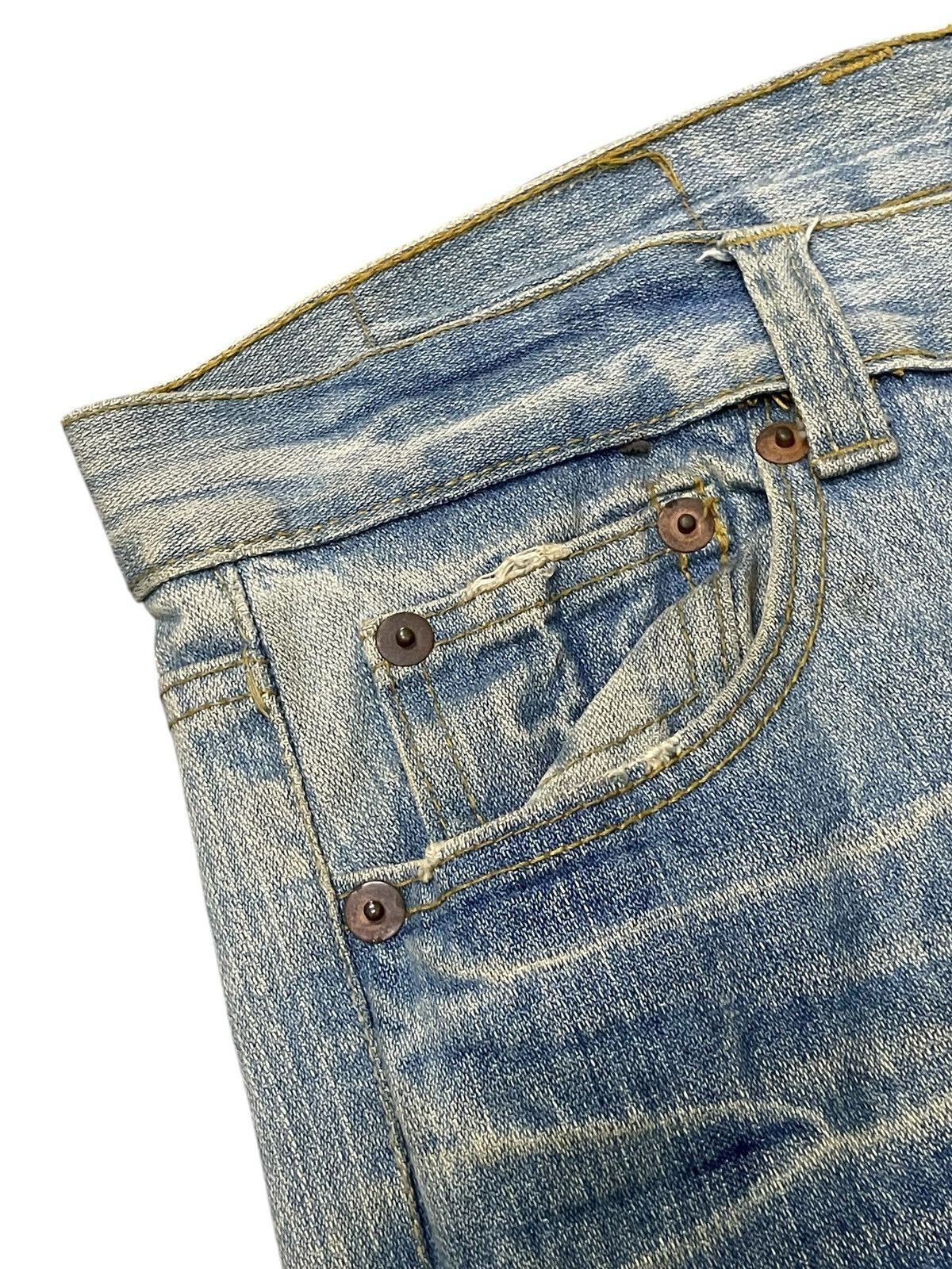 Hysteric Glamour Hysteric Glamour Style I ❤️ Surf Patched Muddy Wash Jeans Size US 32 / EU 48 - 11 Thumbnail