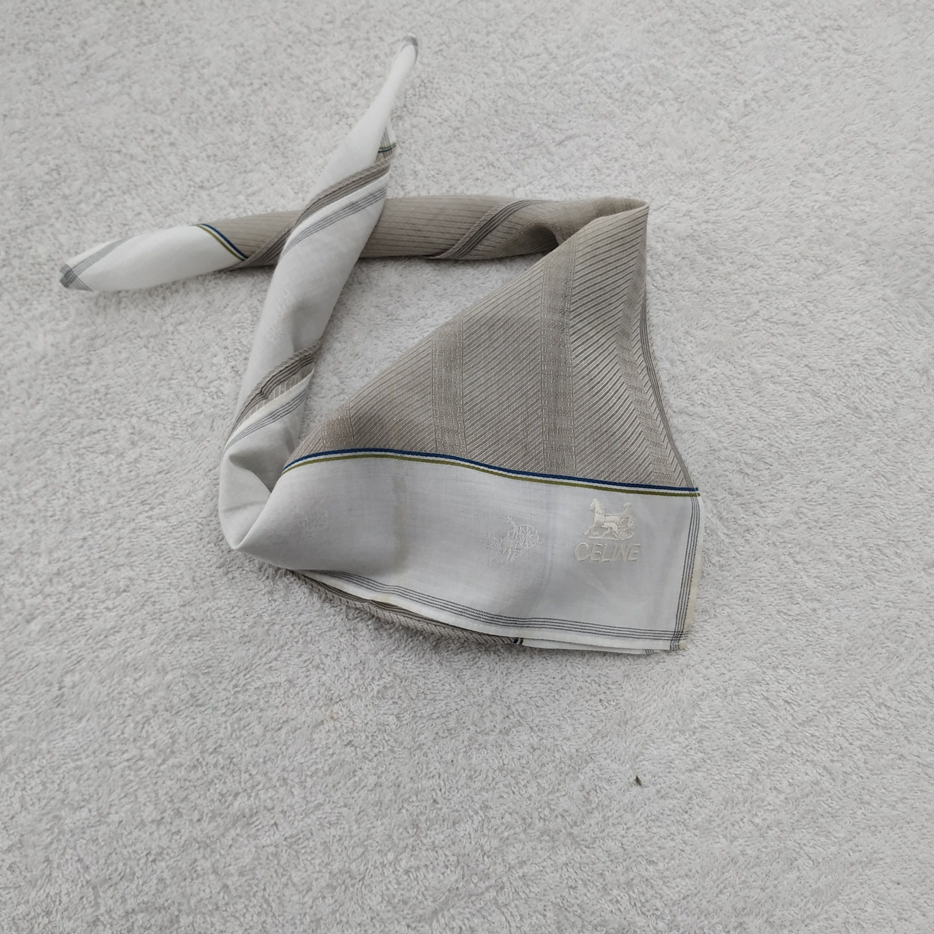 Celine × Vintage Celine Bandana / Handkerchief / Neckerchief - S002 Size ONE SIZE - 5 Thumbnail
