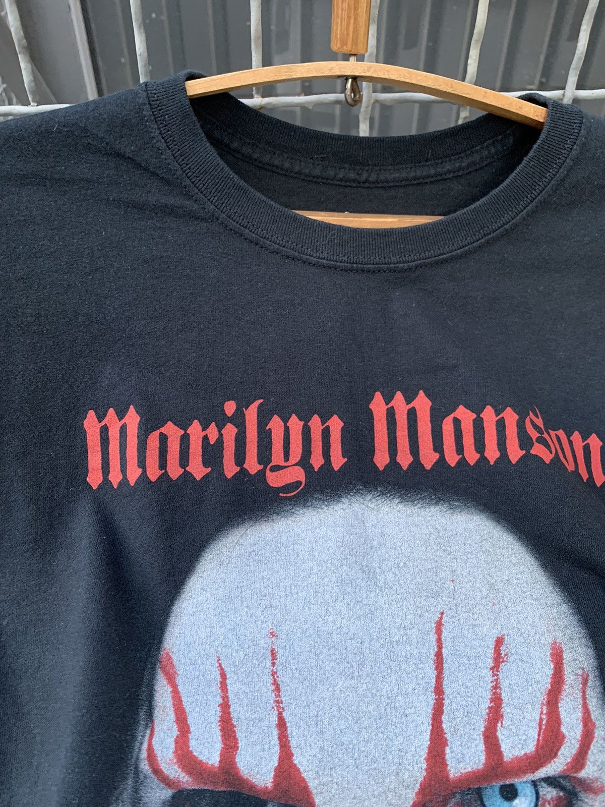 Band Tees × Vintage Vintage Marilyn Manson Faces Horror Tee Y2K vamp Dead Size US L / EU 52-54 / 3 - 4 Thumbnail