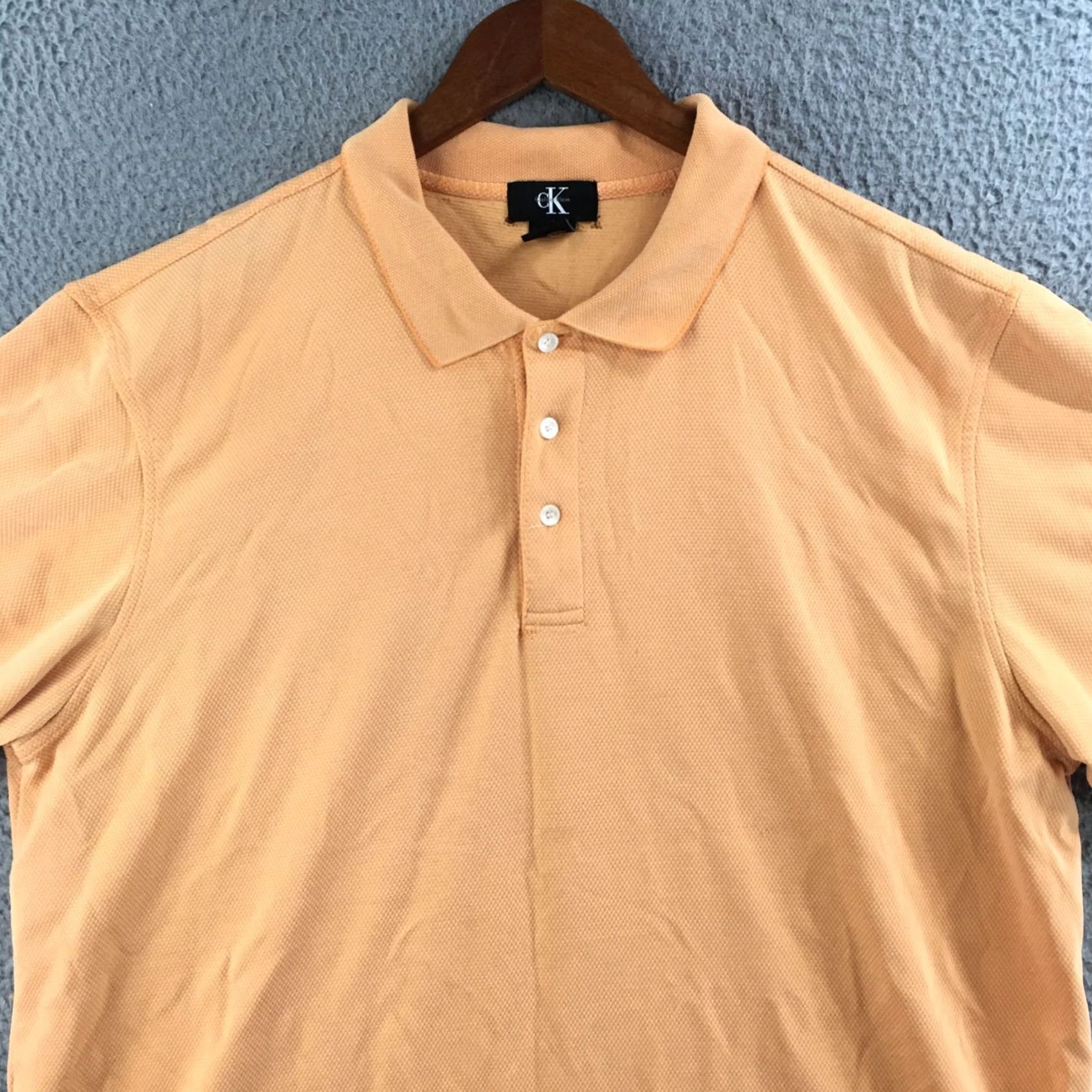 Calvin Klein Calvin Klein Shirt Mens XL Orange Polo Short Sleeve Pullover Regular Fit Casual Size US XL / EU 56 / 4 - 2 Thumbnail