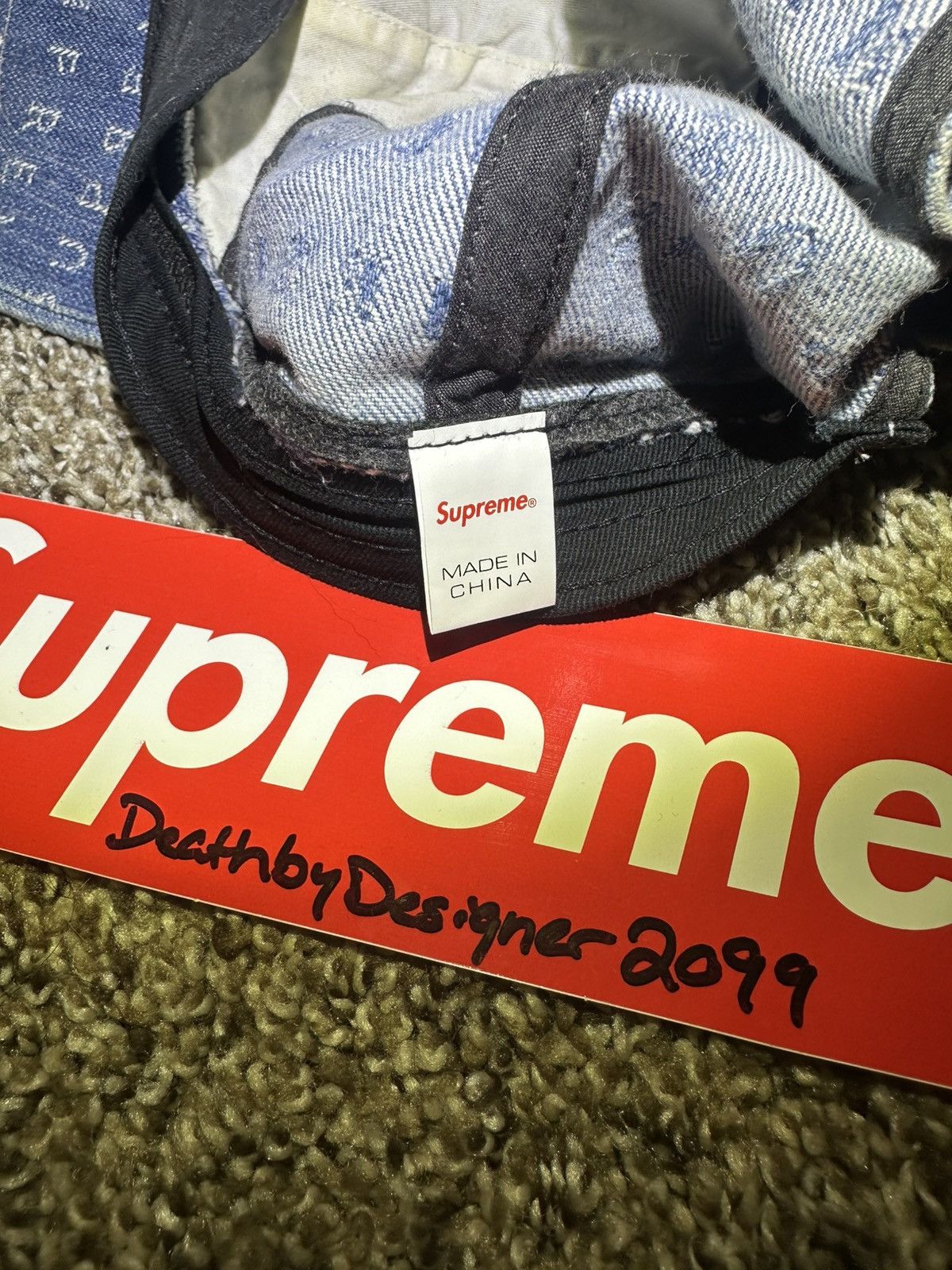 Supreme Supreme Monogram Denim 6-panel Size ONE SIZE - 5 Thumbnail