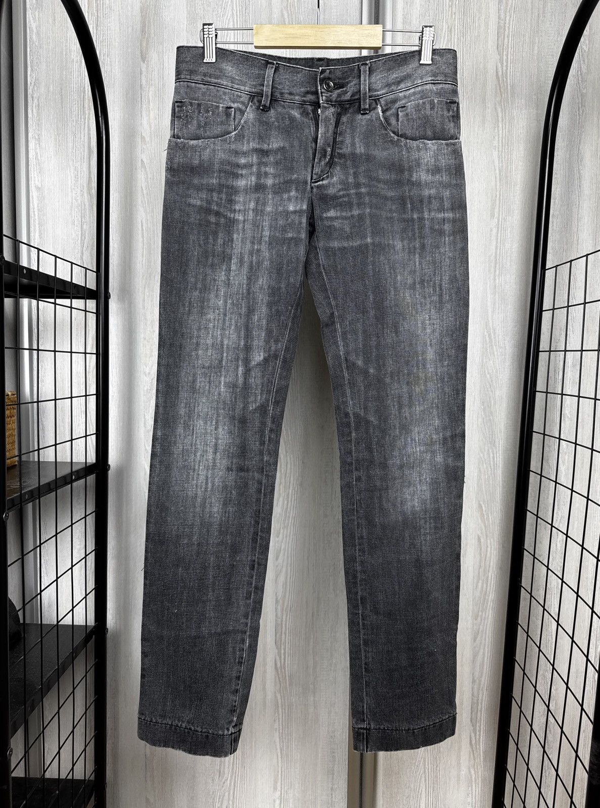 Dolce & Gabbana Dolce & Gabbana 14 gold grey distressed denim jeans pants Size US 30 / EU 46 - 2 Thumbnail