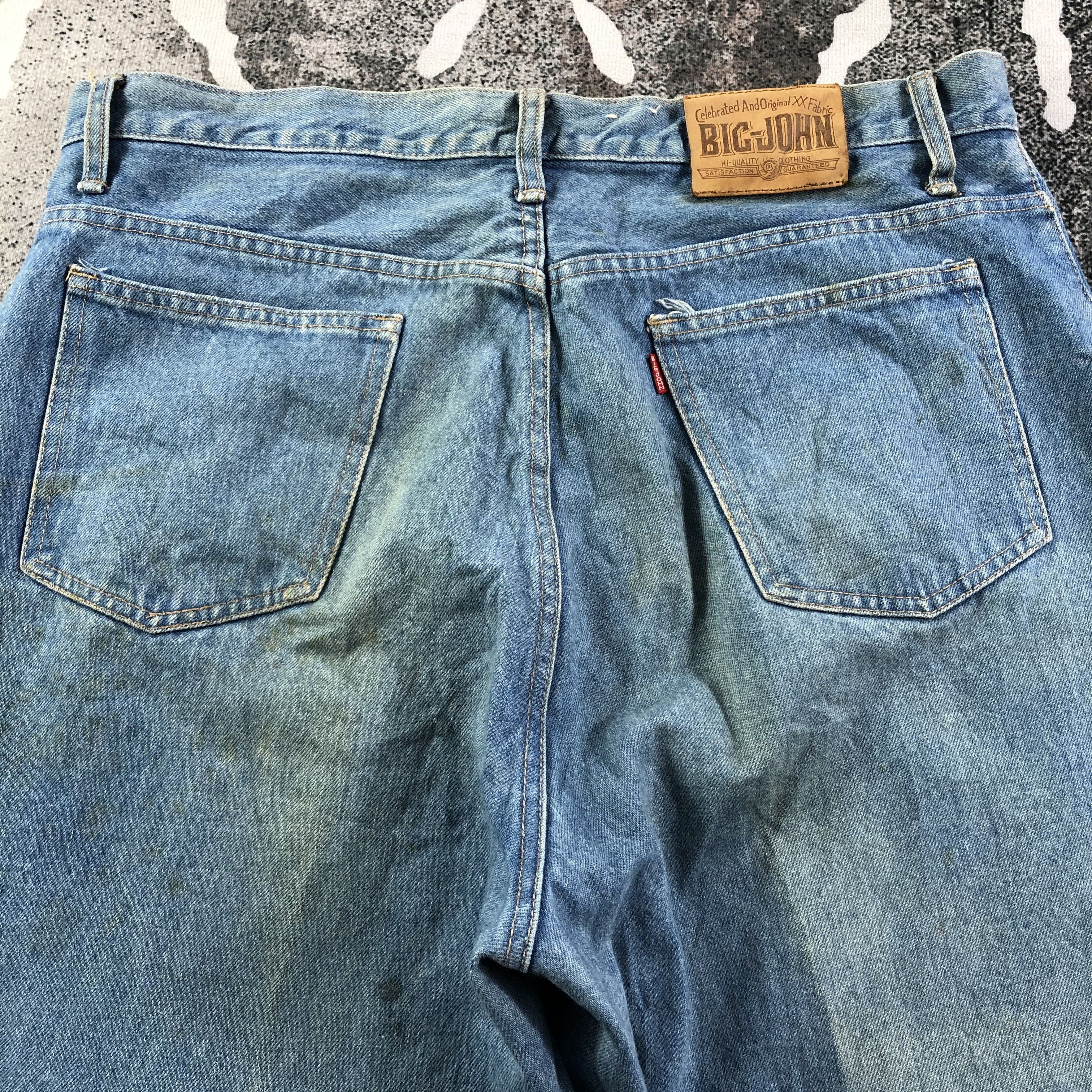 Big John Vintage Big John Jeans Dirty Wash Denim KJ1663 Size US 38 / EU 54 - 4 Thumbnail