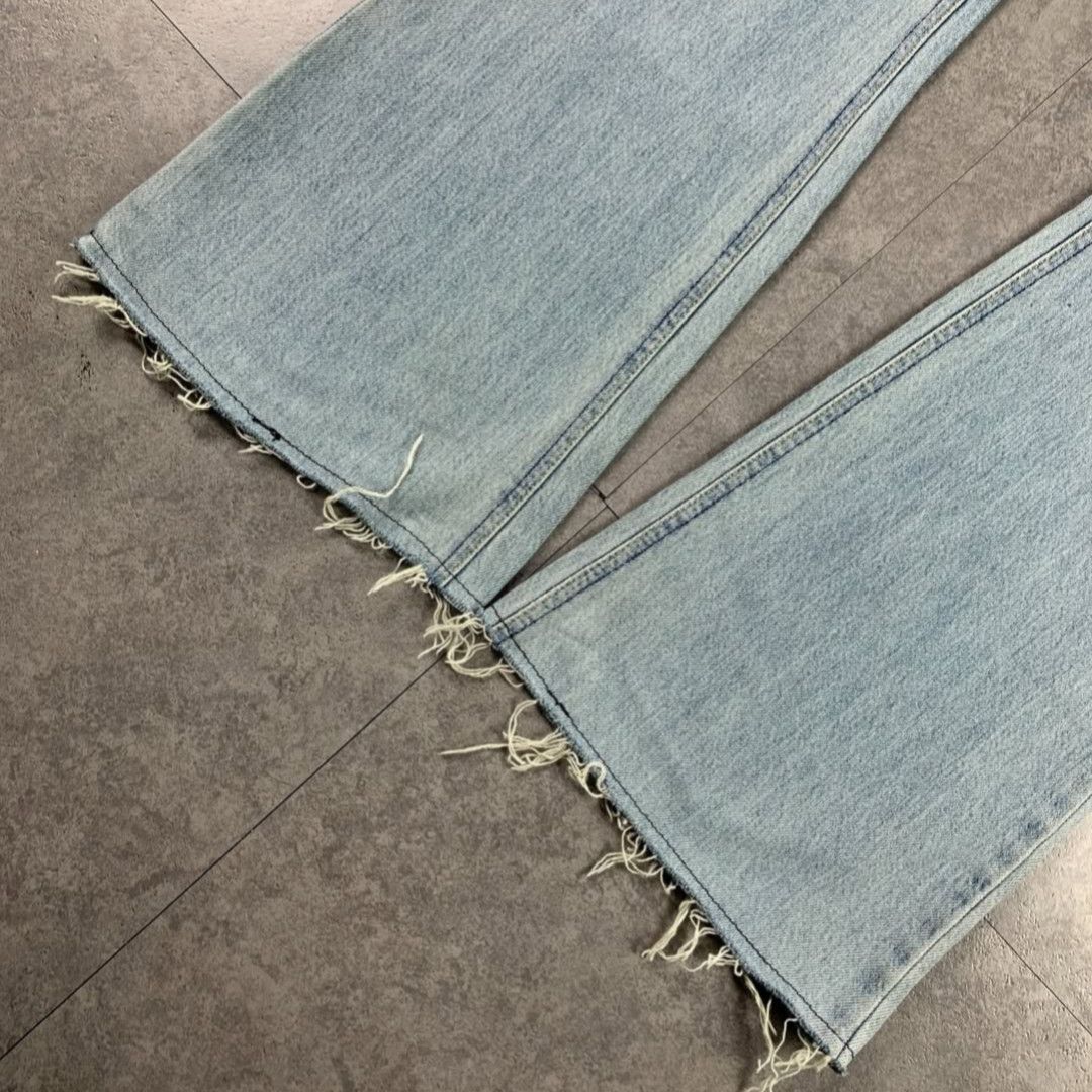 Tornado Mart 💥flare💥vintage Lee denim faded Size US 31 - 4 Thumbnail