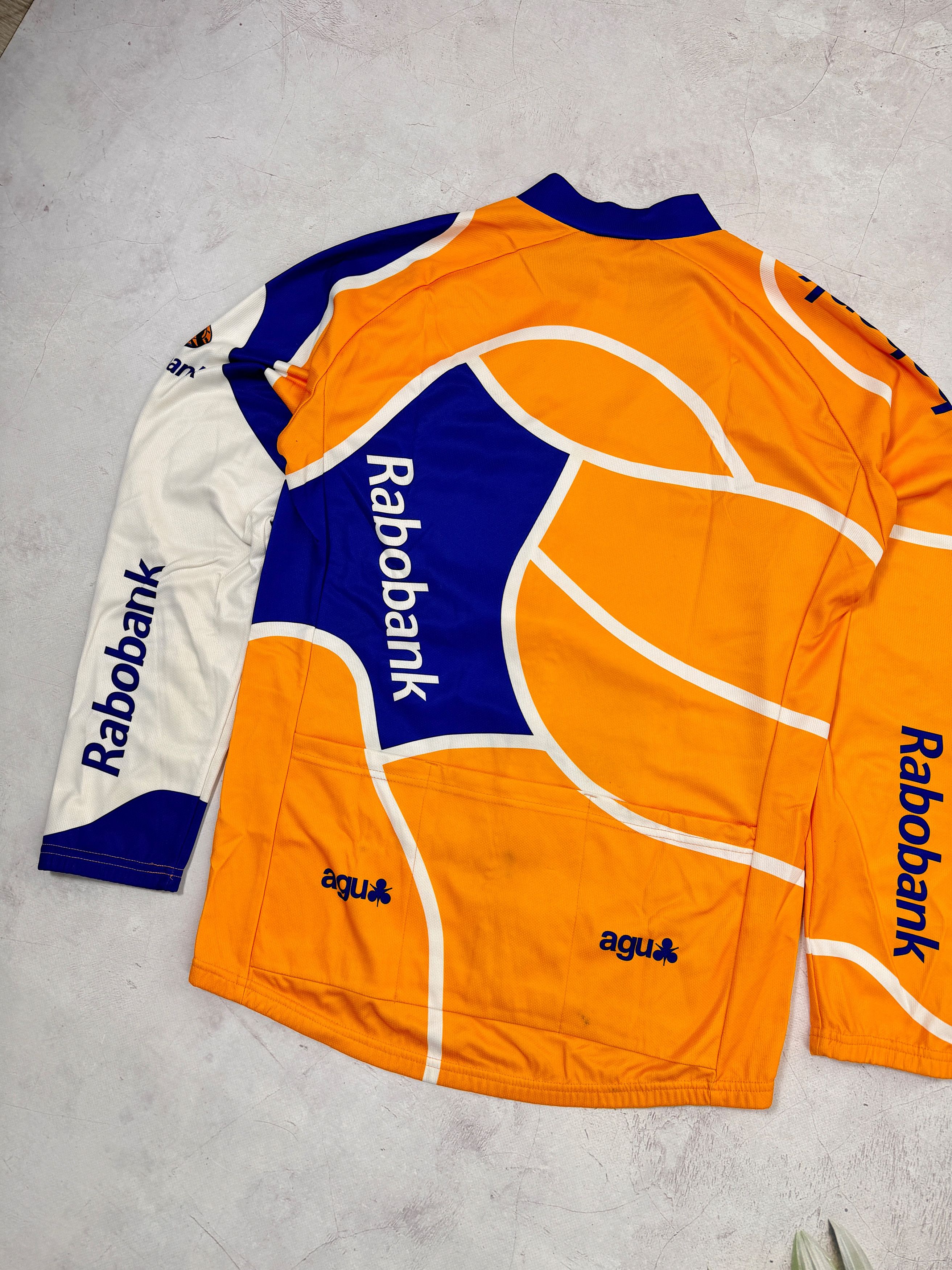 Vintage Agu Rabobank Warm Cycling Jersey Uci Pro Tour LS Size US M / EU 48-50 / 2 - 11 Thumbnail