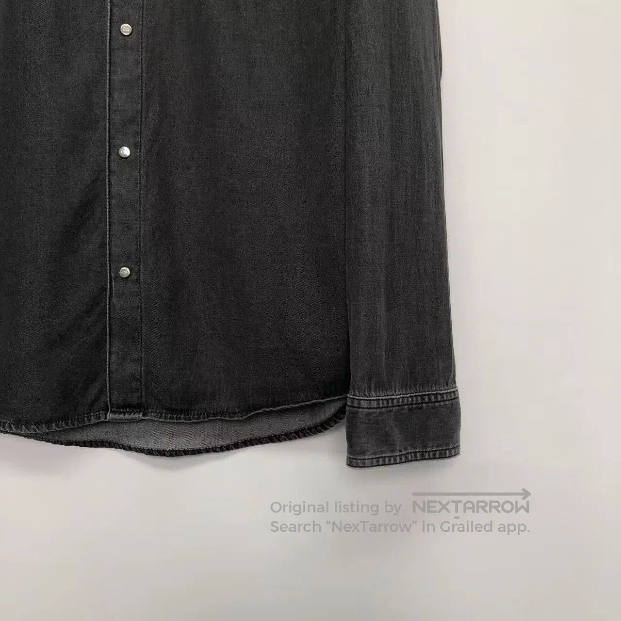 Dior Gray Long Sleeve Button. Size US XXS / EU 40 - 4 Thumbnail