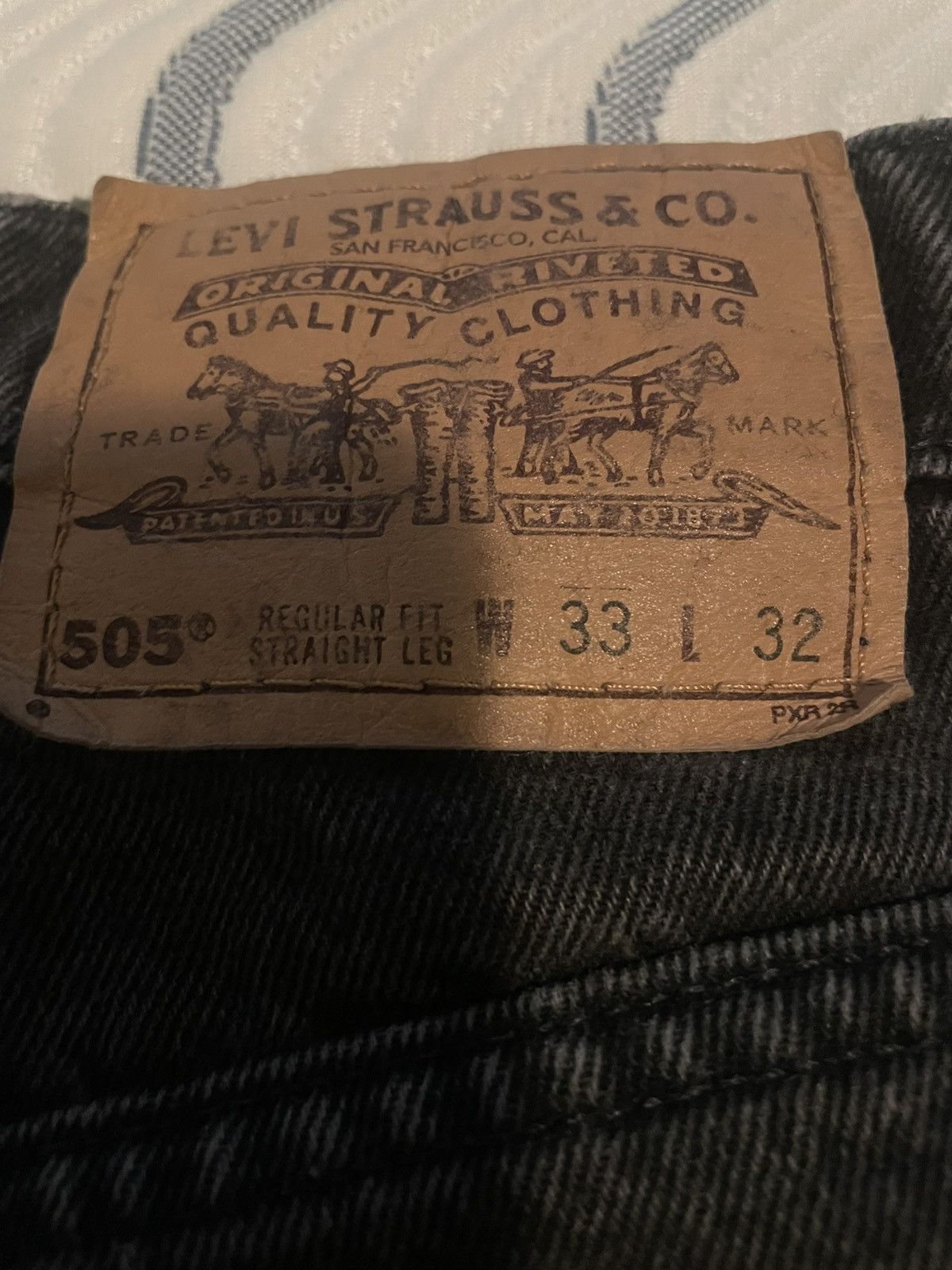 Levi's × Vintage Vintage Orange Tab Levi’s 505 33x32 Size US 33 - 4 Thumbnail