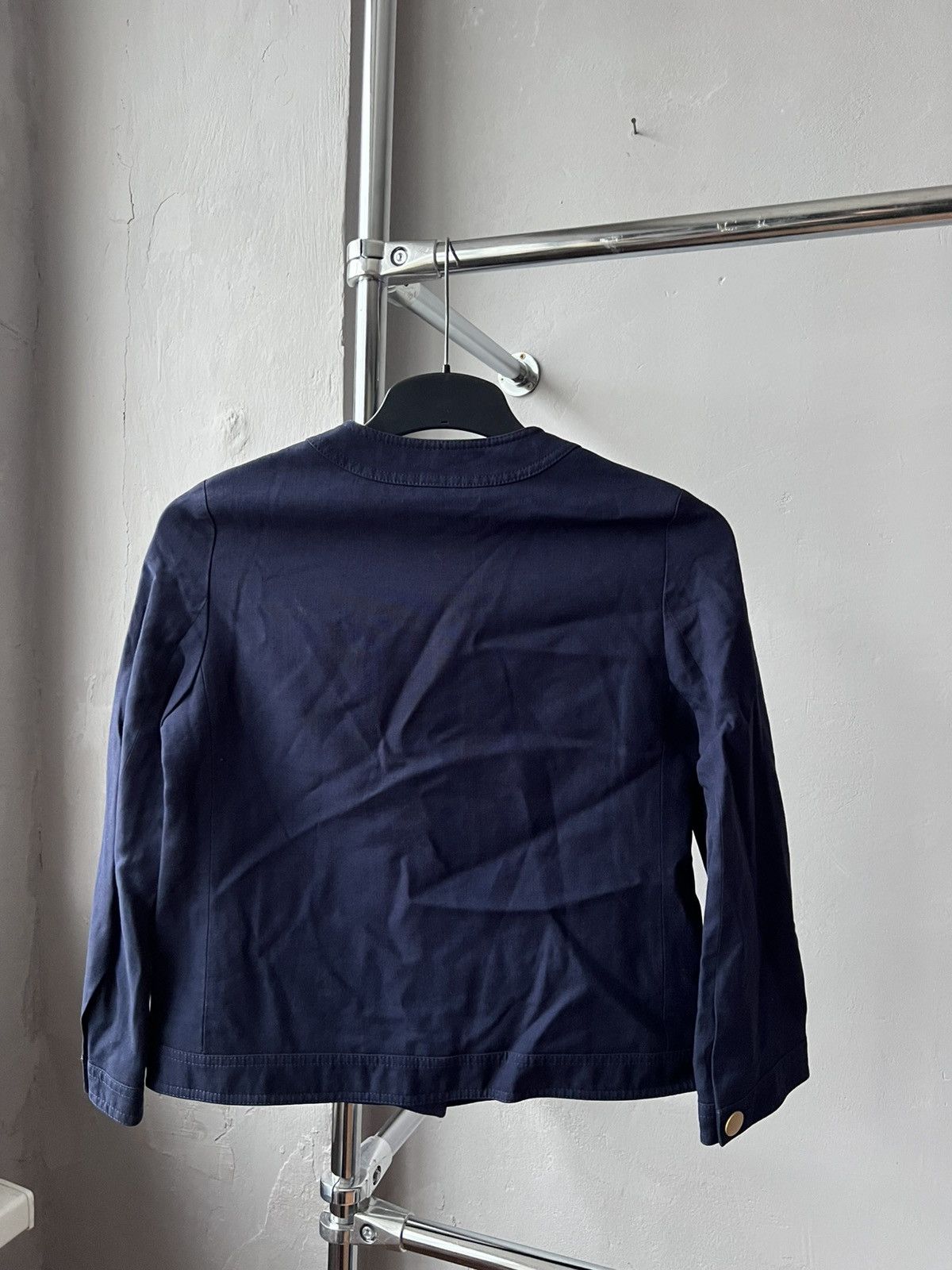 Gucci GUCCI UNIFORM WOMEN GOLD METAL BUTTON NAVY BLAZER JACKET M Size M / US 6-8 / IT 42-44 - 10 Thumbnail