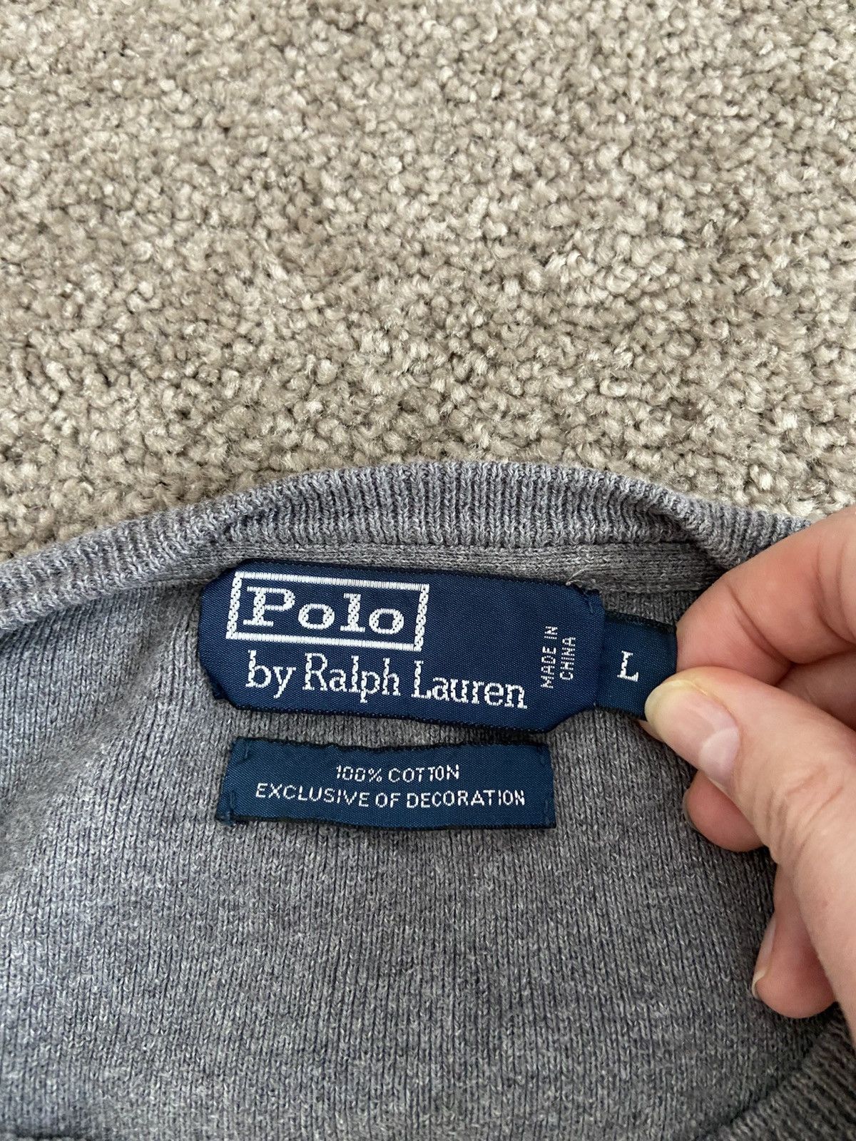 Polo Ralph Lauren Polo Ralph Lauren crewneck Sweatshirt Size US L / EU 52-54 / 3 - 4 Thumbnail