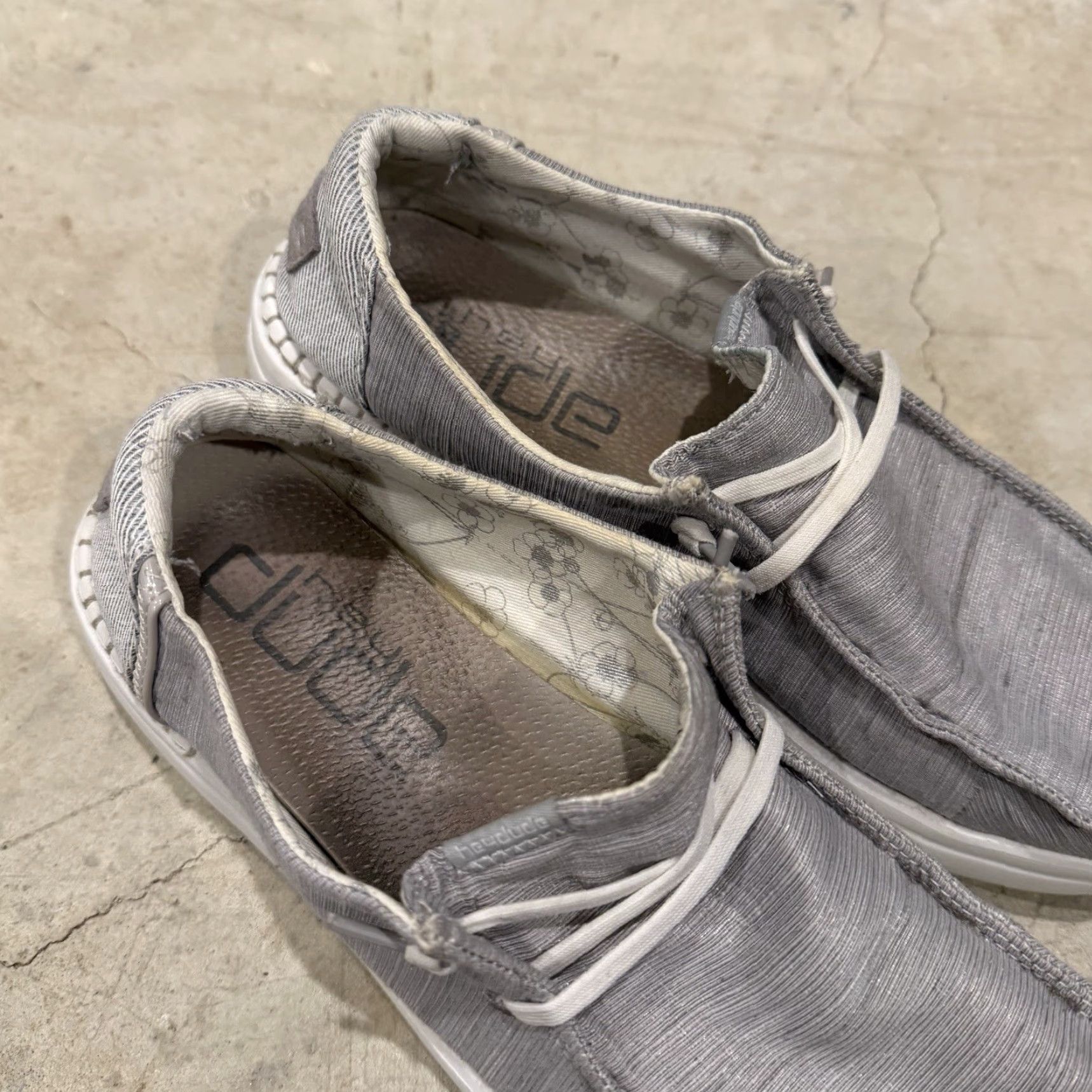 Vintage Hey Dude Wendy Rise Womens Size 9 Lunar Rock Gray Sneakers Loafers Size US 7 / IT 37 - 3 Thumbnail