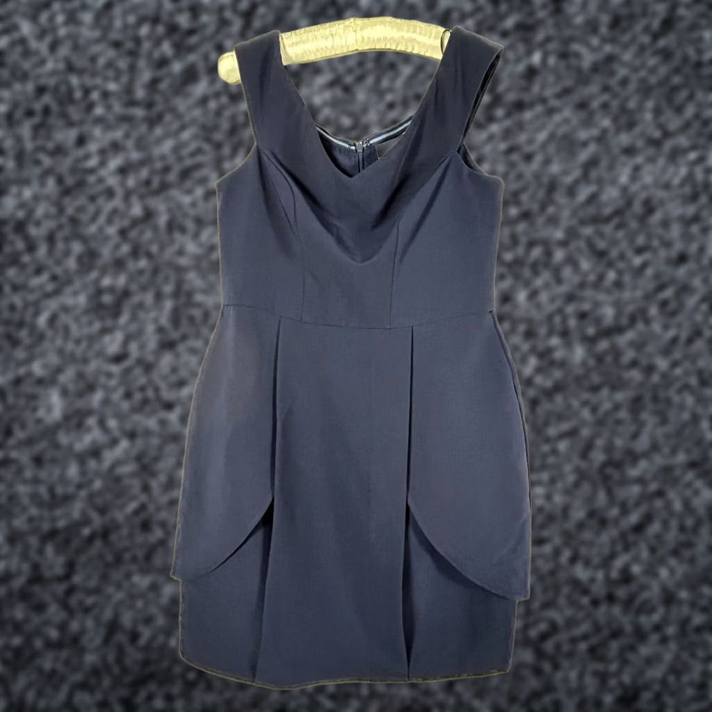 Vintage Adelyn Rae Womens Off The Shoulder Mini Dress L Navy Sleeveless New 0 Size L / US 10 / IT 46 - 1 Thumbnail