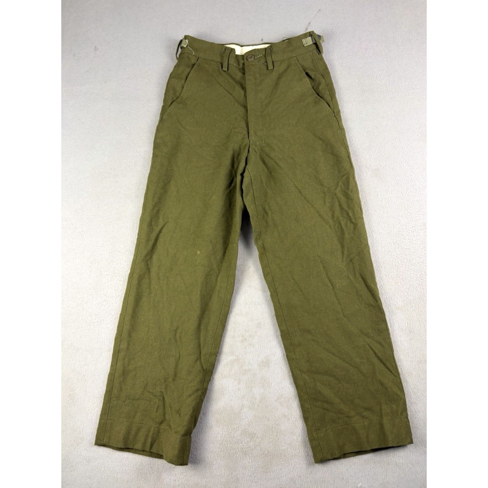Vintage VINTAGE Army Green Wool Pants M-1951 Size XS Regular Straight Leg Workwear Mens Size US 27 - 2 Thumbnail