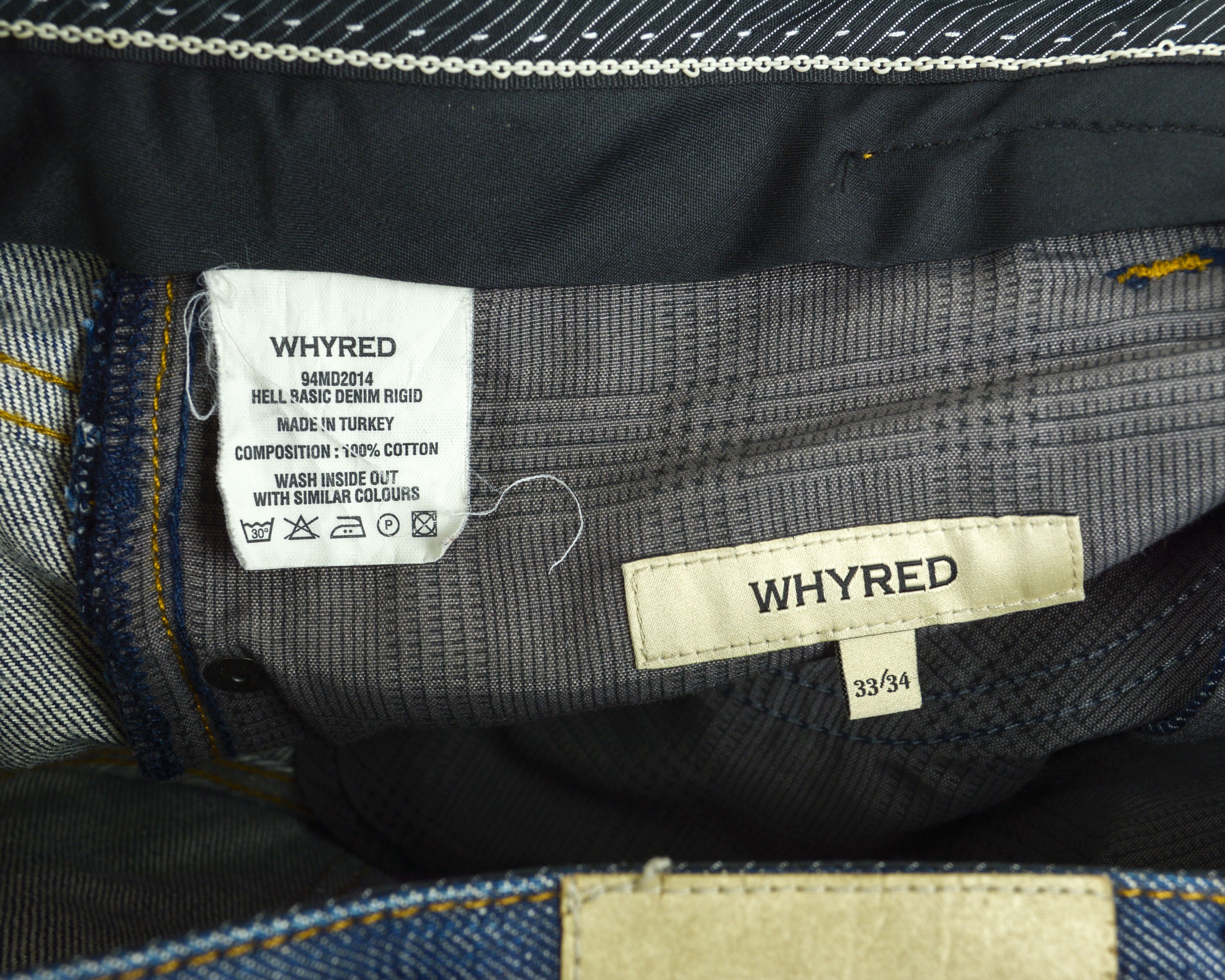 Whyred Selvage Hell Basic Denim Rigid W33 L34 Taper Jeans Unwashed Size US 33 - 6 Thumbnail