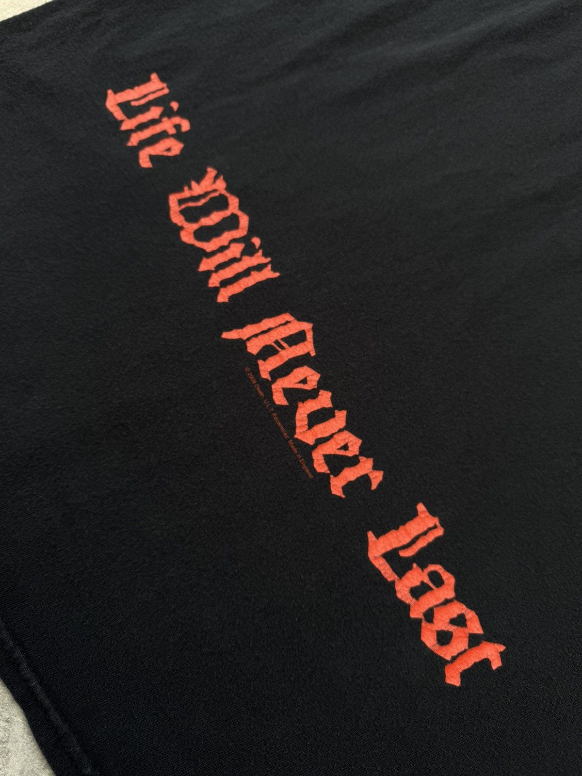 Band Tees × Vintage Death T-shirt 2009 Life Will Never Last Metal Band size XL Size US XL / EU 56 / 4 - 7 Thumbnail