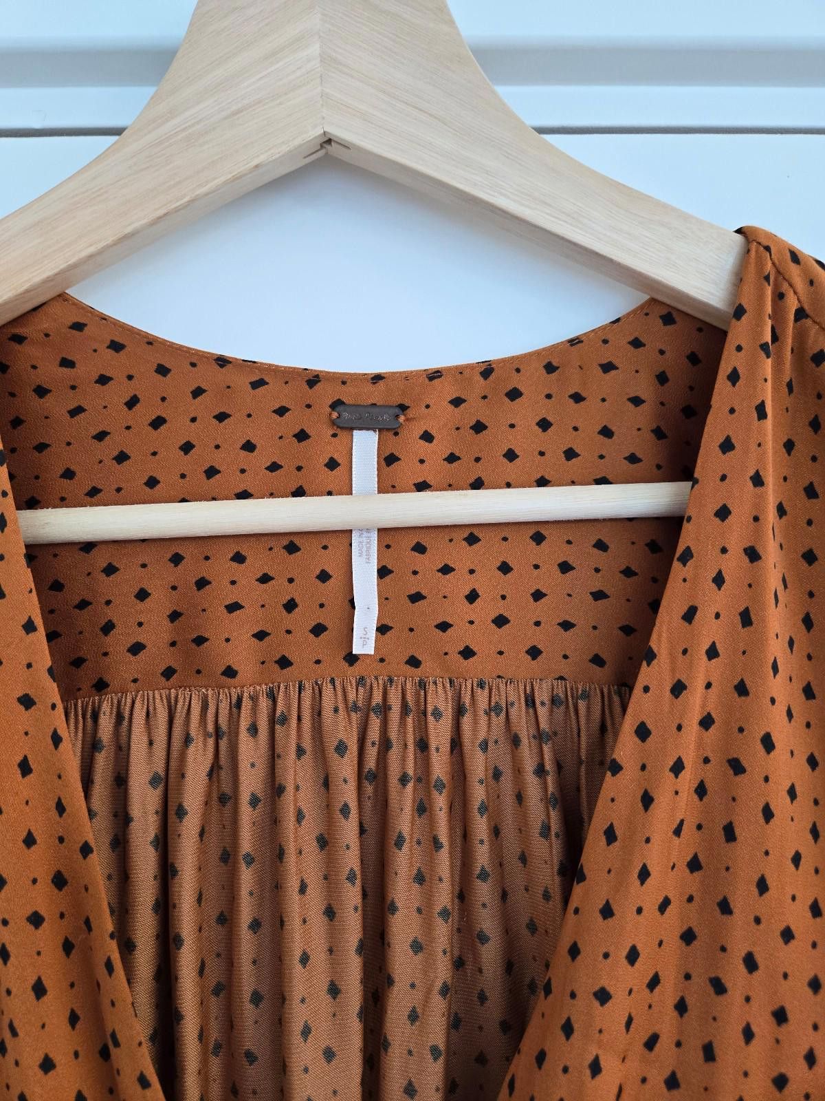 Free People Printed Button Front Blouse Size S / US 4 / IT 40 - 4 Thumbnail