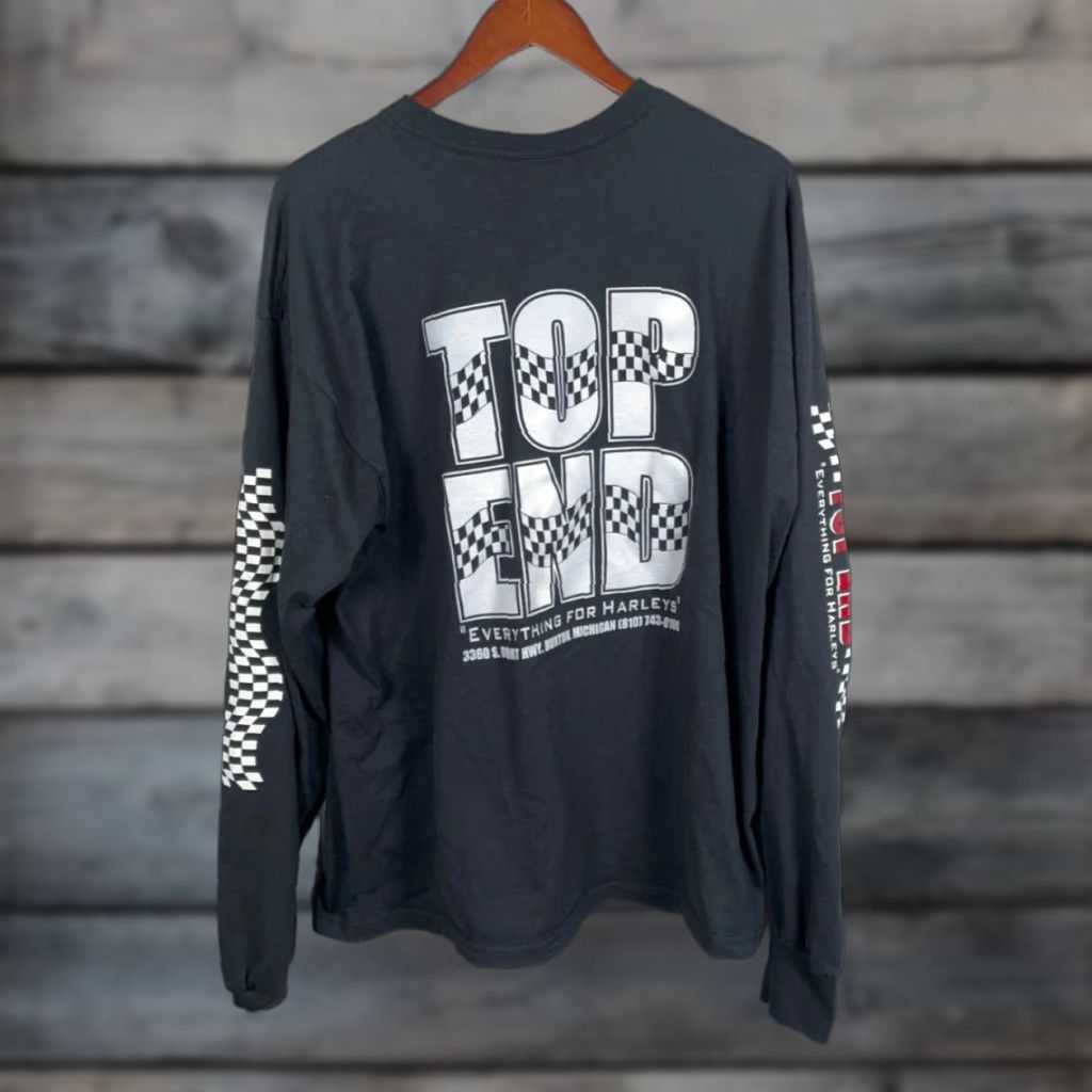 Harley Davidson VINTAGE Harley-Davidson Top End T-Shirt Men 2XL Black Long Sleeve Graphic Print Biker Grunge 2000s Mens Size US XXL / EU 58 / 5 - 1 Thumbnail