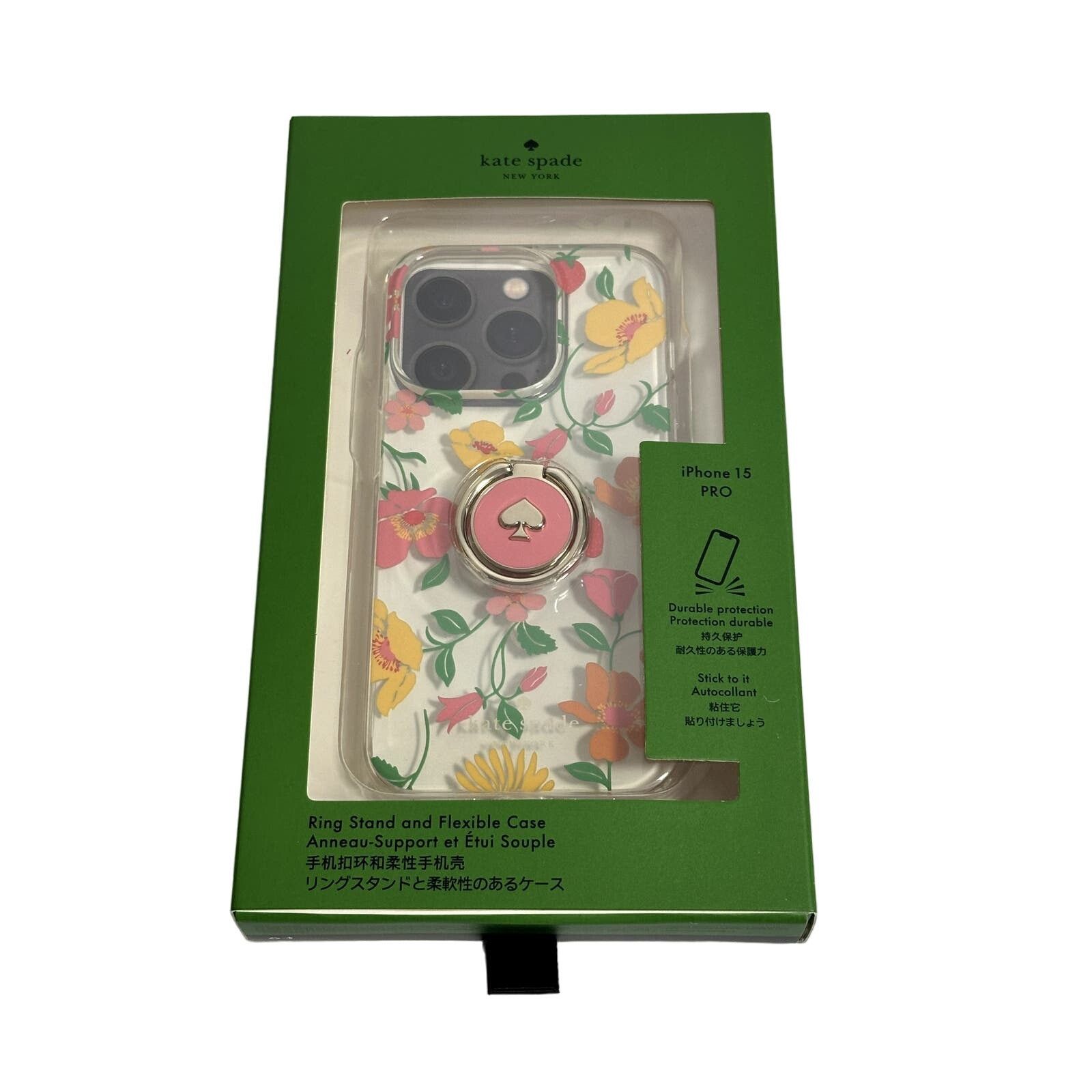 Kate Spade Kate Spade Strawberry Stability Ring Case iPhone 15 Pro Size ONE SIZE - 1 Thumbnail