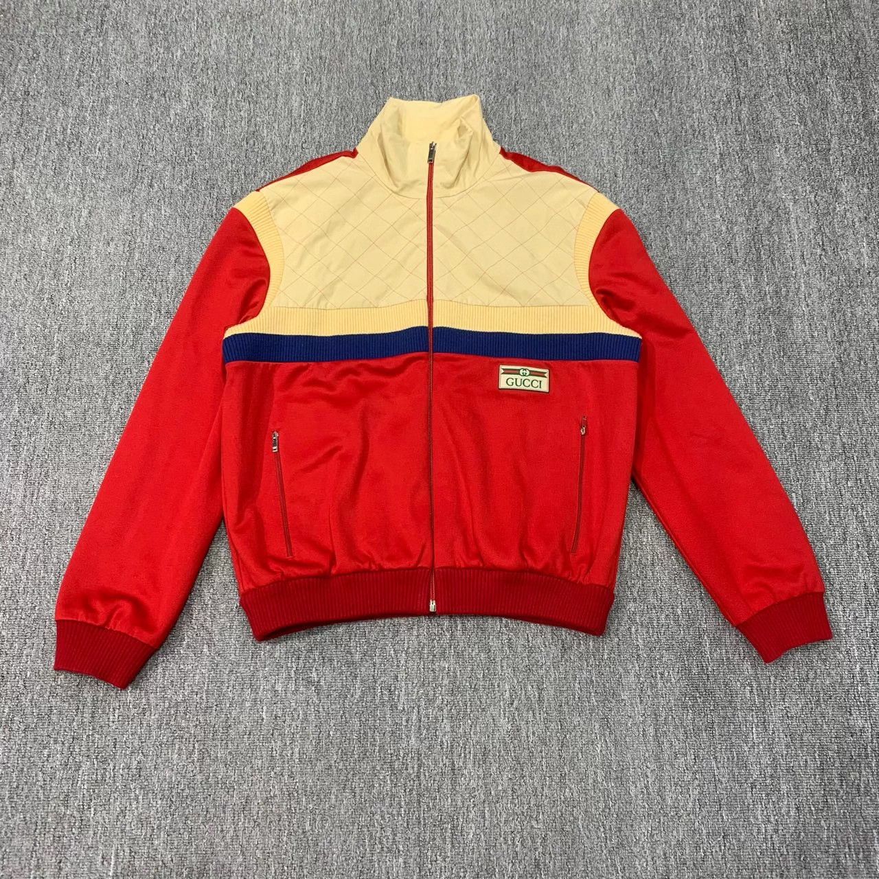 Gucci Gucci White Red Colorblock Jacket Size M 95 New Size US M / EU 48-50 / 2 - 1 Thumbnail