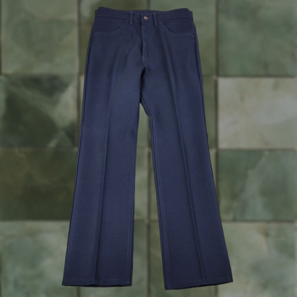 VTG 90s Levi's 517 Pants Mens 31x30 Blue Navy Bootcut Tex Twill Dacron Poly USA Slim?