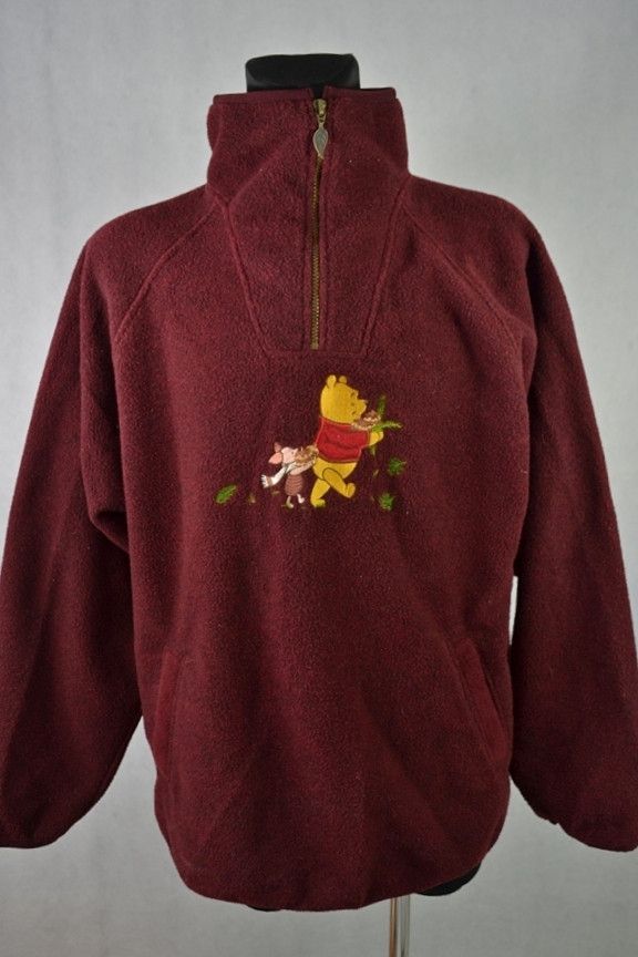 Disney × Vintage Vintage 90s Disney Store embroidered Winnie The Pooh Fleece Size US XL / EU 56 / 4 - 1 Thumbnail