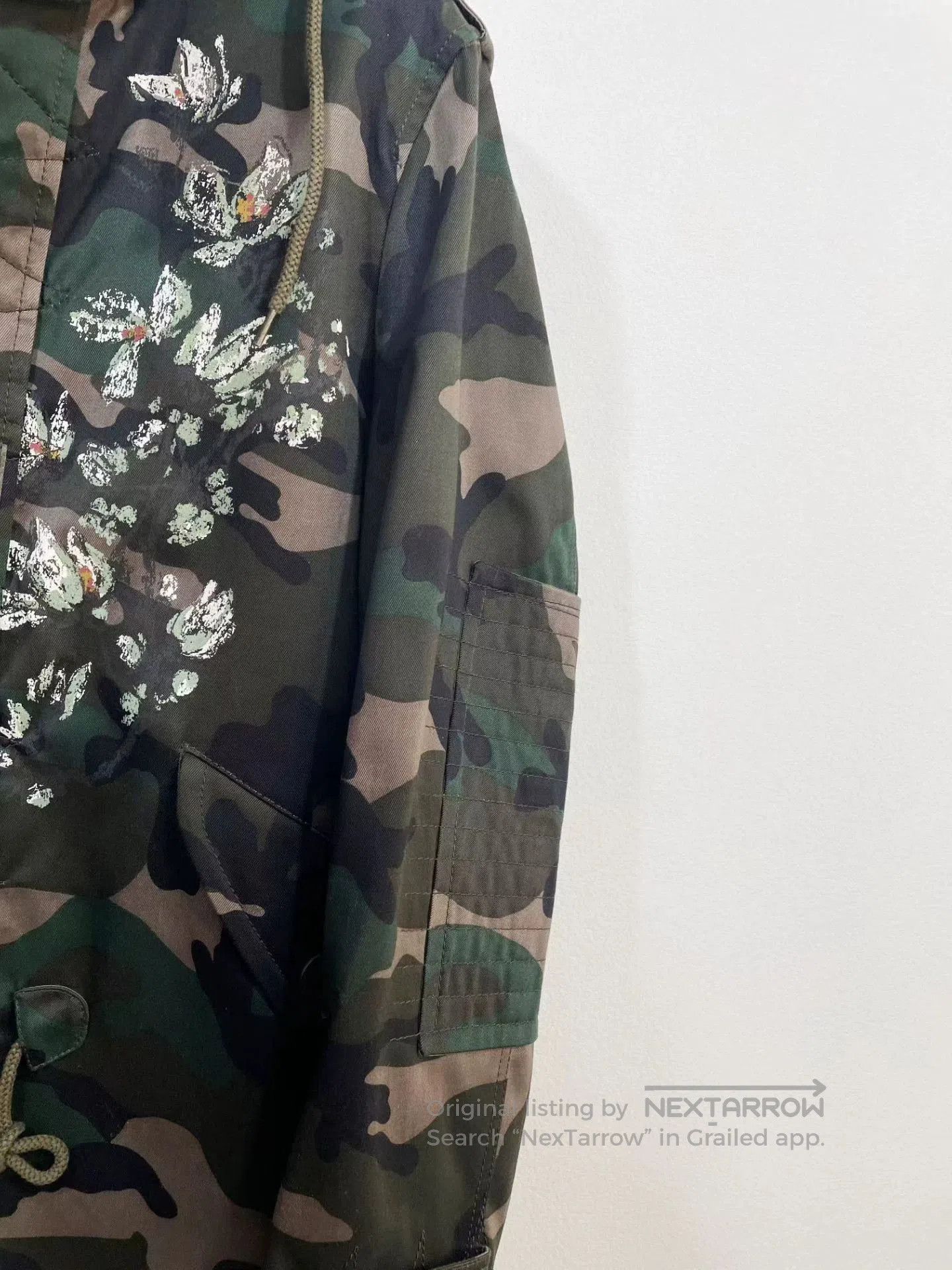 Valentino VALENTINO Mid-Length Camouflage Coat. Size US XL / EU 56 / 4 - 3 Thumbnail