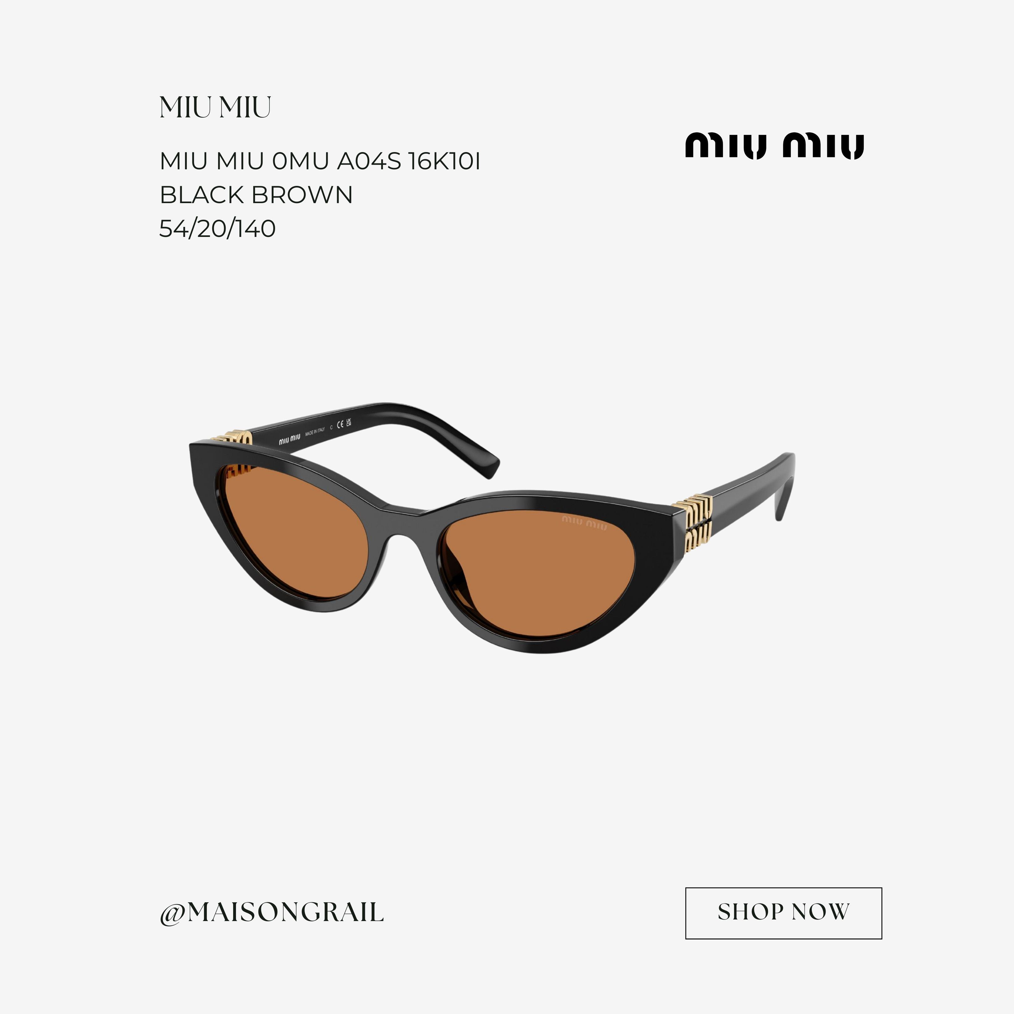 Miu Miu MIU MIU 0MU A04S 16K10I SUNGLASSES Size ONE SIZE - 1 Thumbnail