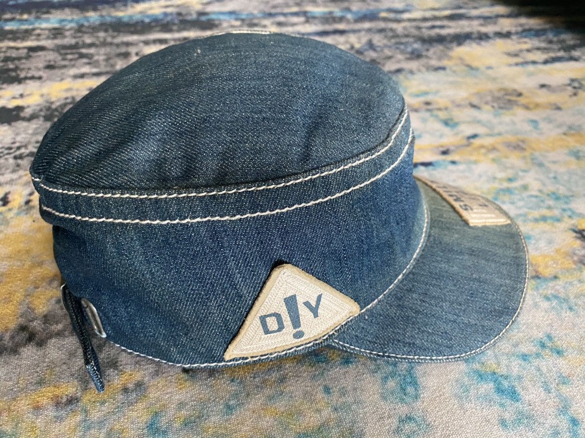 Diesel × Vintage Diesel Avant Garde Denim Distressed Cap Size ONE SIZE - 4 Thumbnail