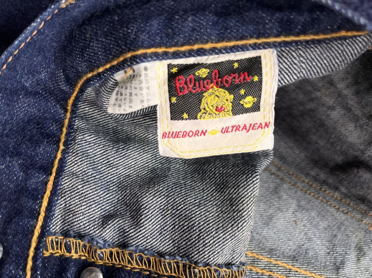 14th Addiction Rare 🗣️Vintage 70s Blue Born flare jeans fabric not rick owen Size US 33 - 5 Thumbnail