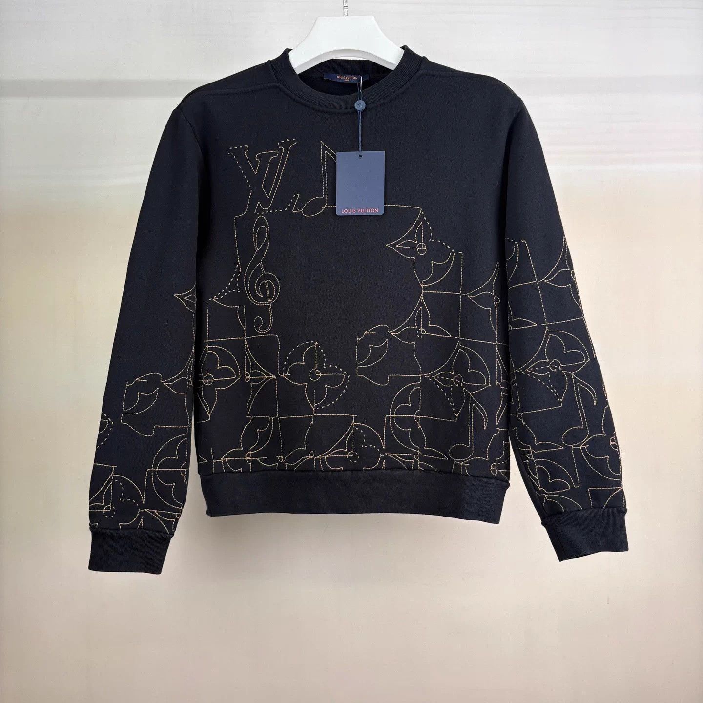 Louis Vuitton LV Music Line Embroidered Logo Sweatshirt S New Size US S / EU 44-46 / 1 - 1 Thumbnail