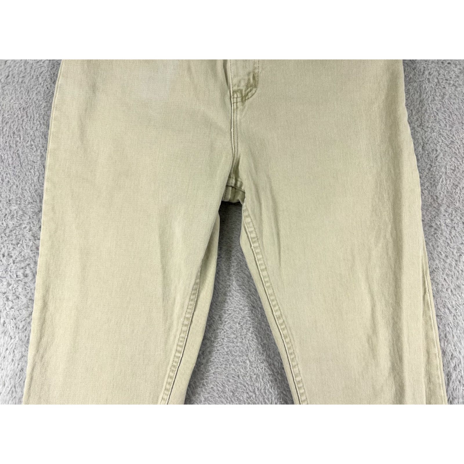 Faded Glory Faded Glory Jeans Women 10 Beige Denim Straight High Rise Cotton Made USA Pants Size 32" / US 10 / IT 46 - 4 Thumbnail