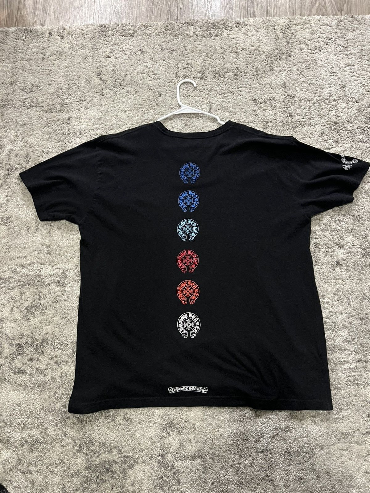 Chrome Hearts Rainbow Horseshoe T shirt in XXL