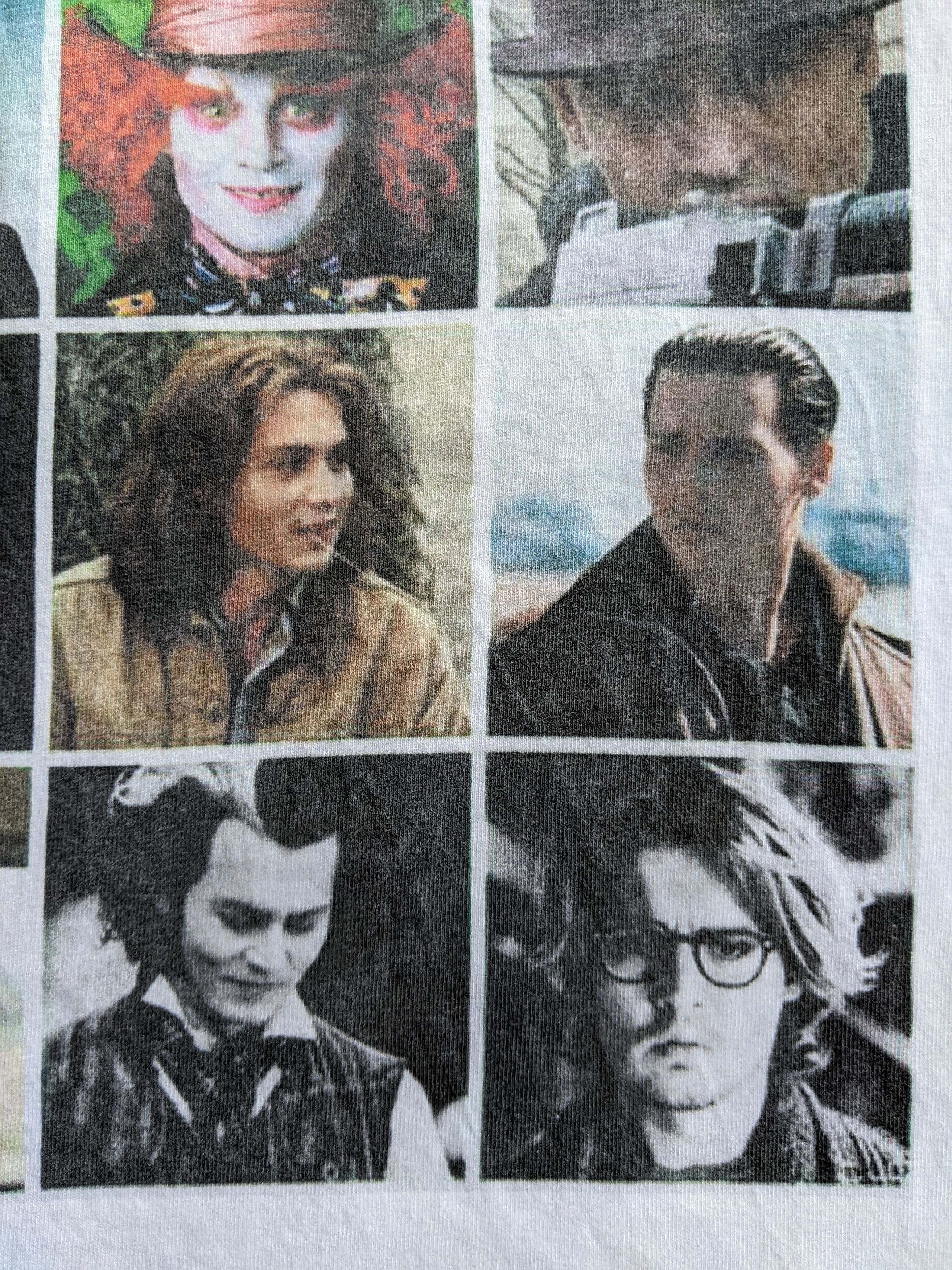 Vintage Johnny Depp White Vintage Tshirt Uneek Gildan FruitOfTheLoom Size US M / EU 48-50 / 2 - 9 Thumbnail