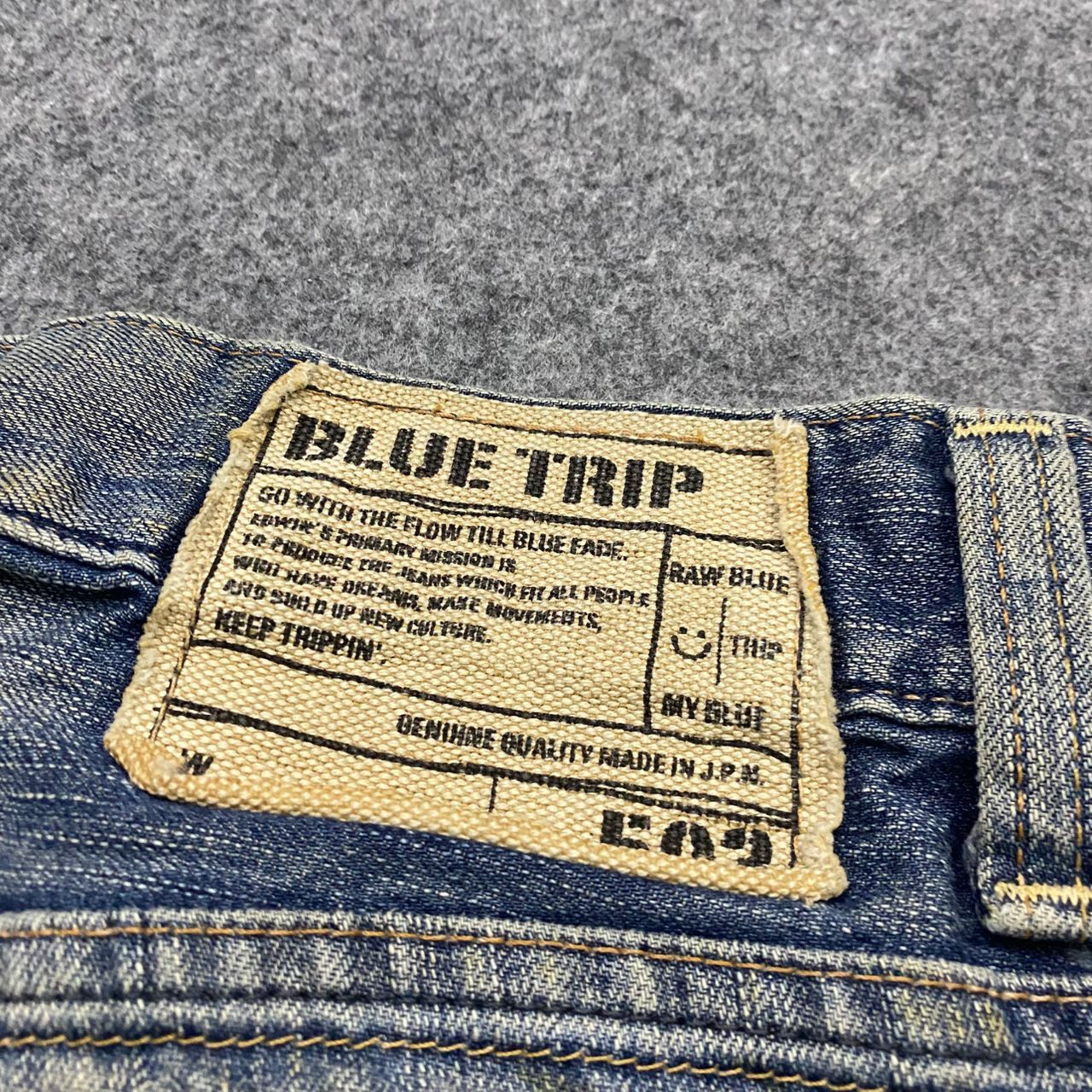Edwin 💥Best Offer💥Vintage Edwin Blue Trip Distressed Denim Size US 31 - 16 Thumbnail