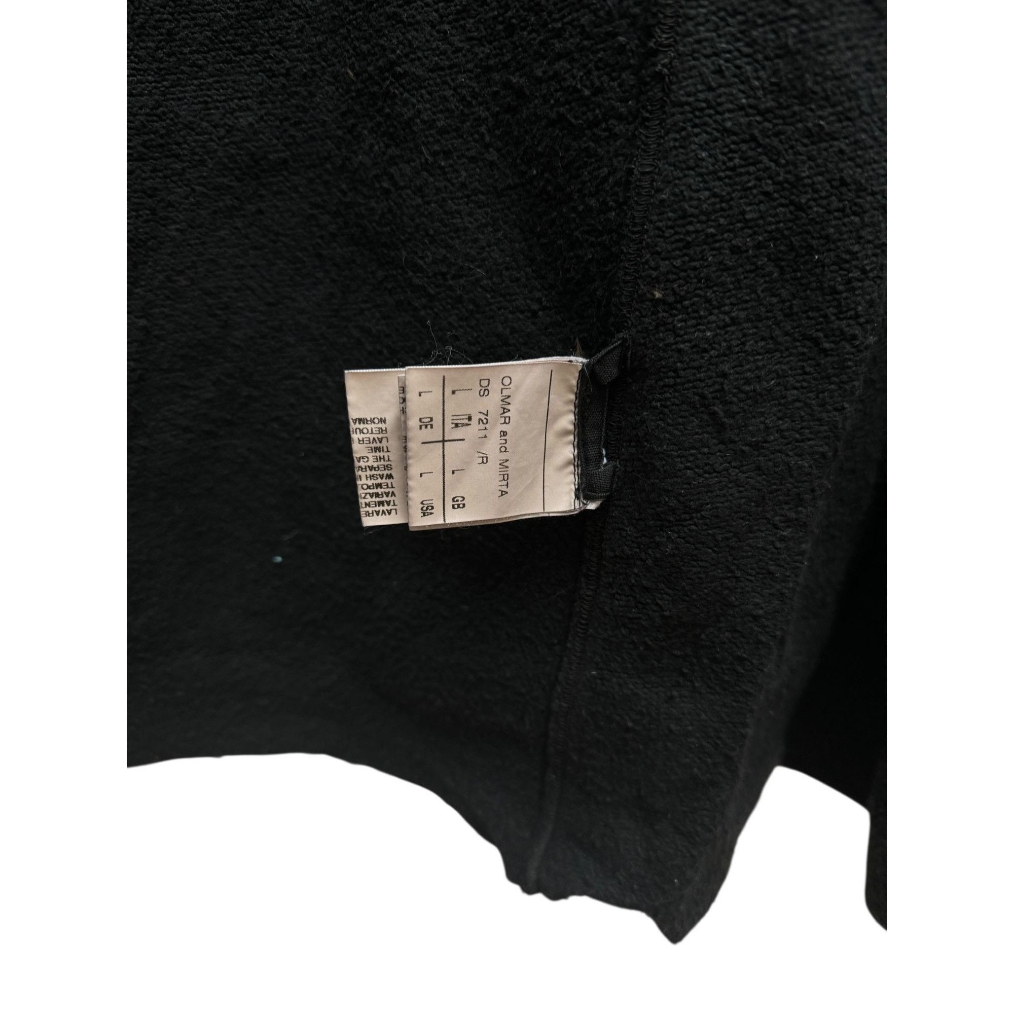 Rick Owens Drkshdw FW07 Black Striped Long Hoodie Coat Size US L / EU 52-54 / 3 - 8 Thumbnail