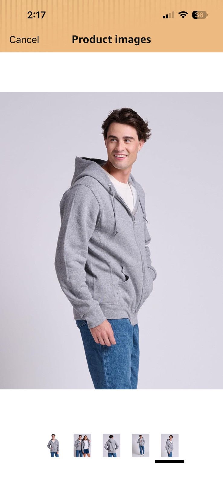 Russell Athletic Medium Grey Russel Athletich heather grey zip up Size US M / EU 48-50 / 2 - 1 Thumbnail