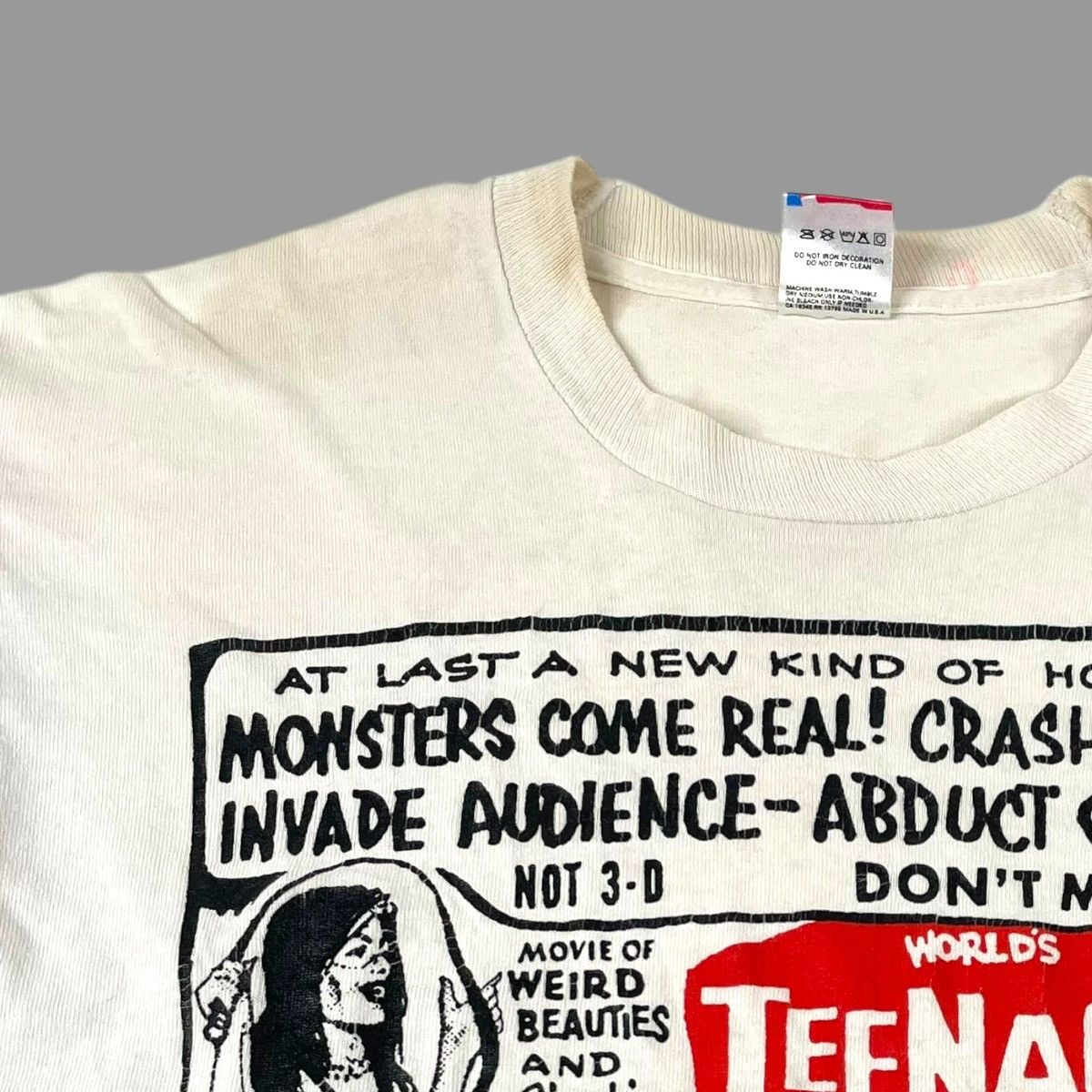 Vintage Vintage 90s teenage psycho movie t shirt Size US L / EU 52-54 / 3 - 4 Thumbnail