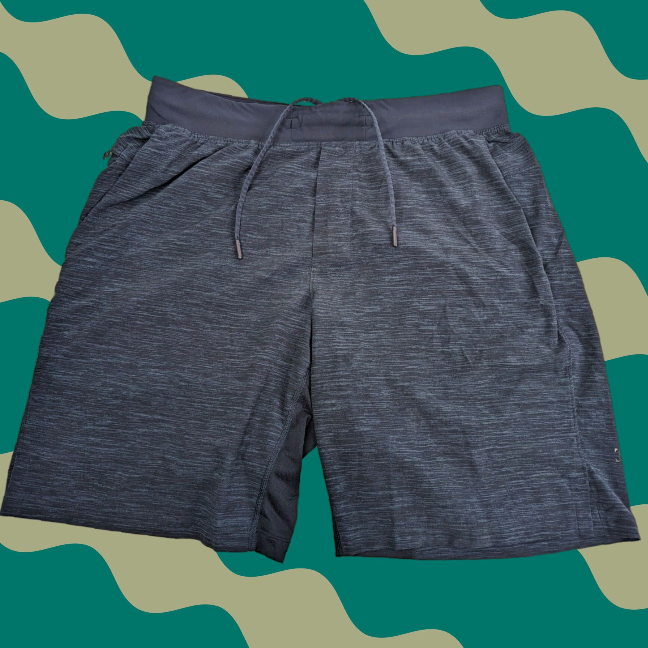 Lululemon Lululemon Shorts Mens L Blue Heather Allover T.H.E. Short LM7AAWS Athletic Activewear Pants Casual Size US 33 - 1 Thumbnail