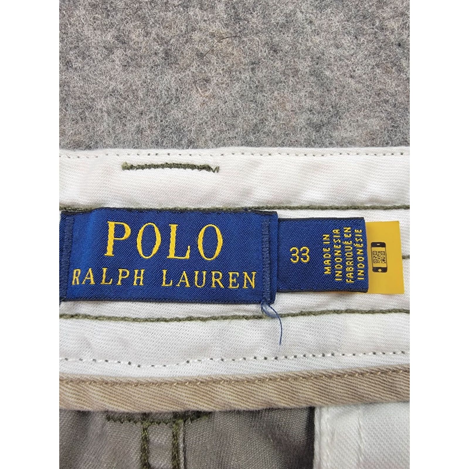 Polo Ralph Lauren Polo Ralph Lauren Cargo Shorts Mens 33 Green Gray Canvas Inseam 9in Pocket Logo Button Zip Casual Travel Preppy 90s American Outdoor Mens Size US XS / EU 42 / 0 - 7 Thumbnail
