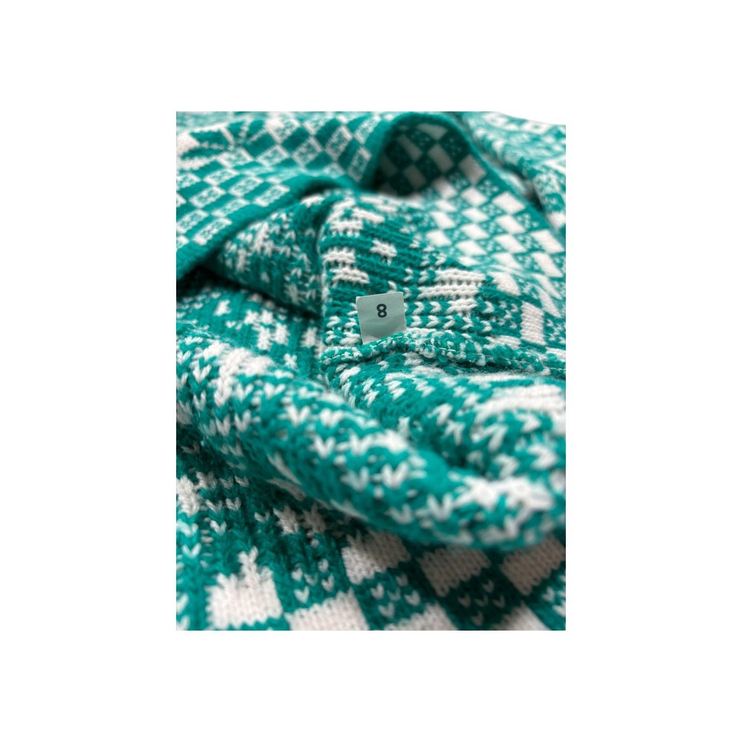 Cabin Creek Vintage Holiday Sweater L Green White Snowflake Pattern Size L / US 10 / IT 46 - 11 Thumbnail