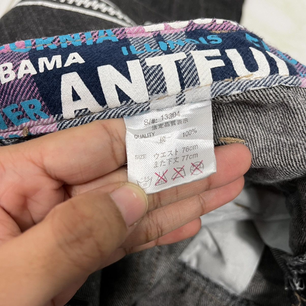 Japanese Brand Vintage Antful Double Waist Seditionaries Denim Jeans Size US 28 / EU 44 - 19 Thumbnail