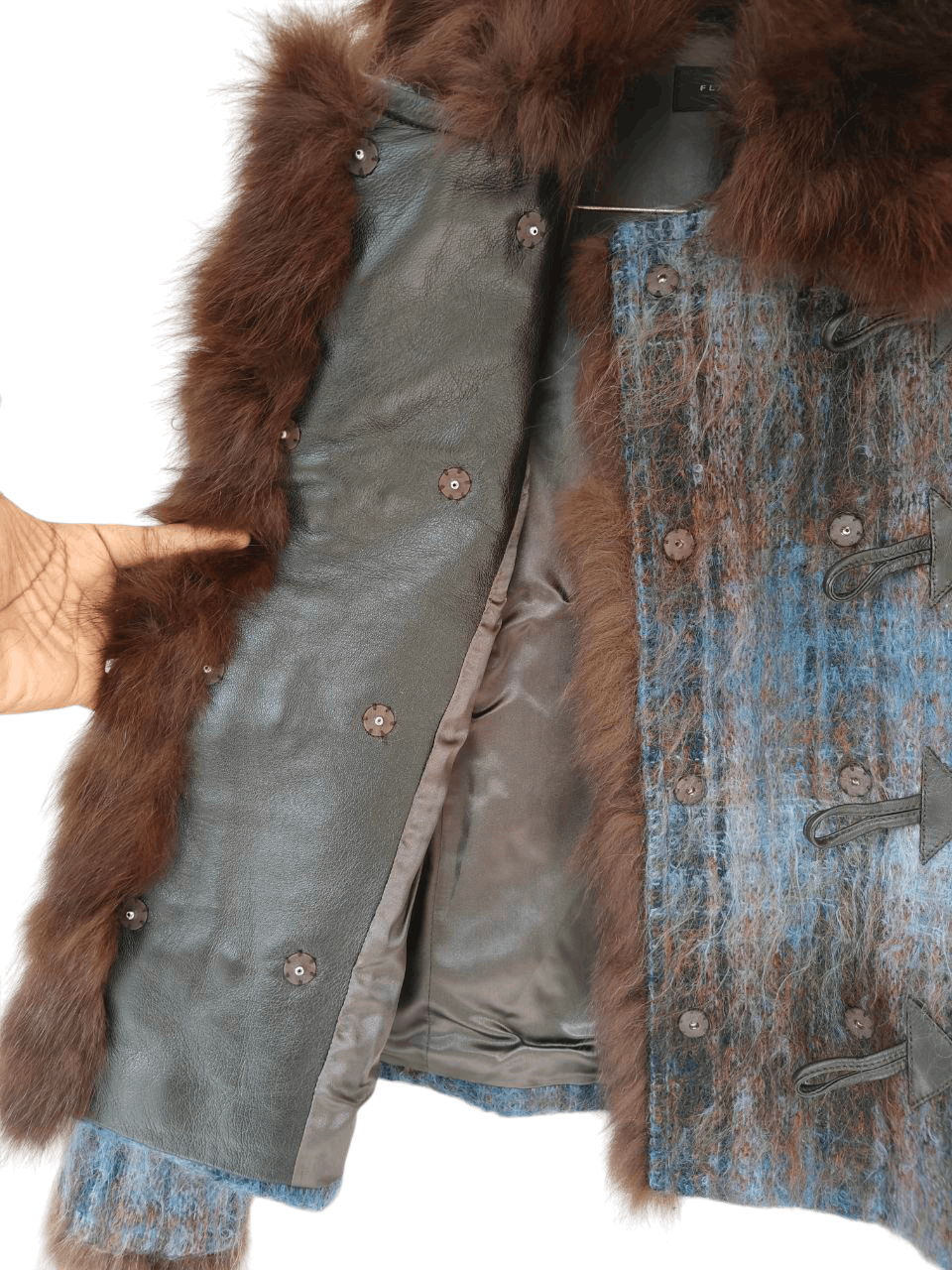 Japanese Brand Japanese Flair By Joc Mohair Fur Jacket Size S / US 4 / IT 40 - 6 Thumbnail