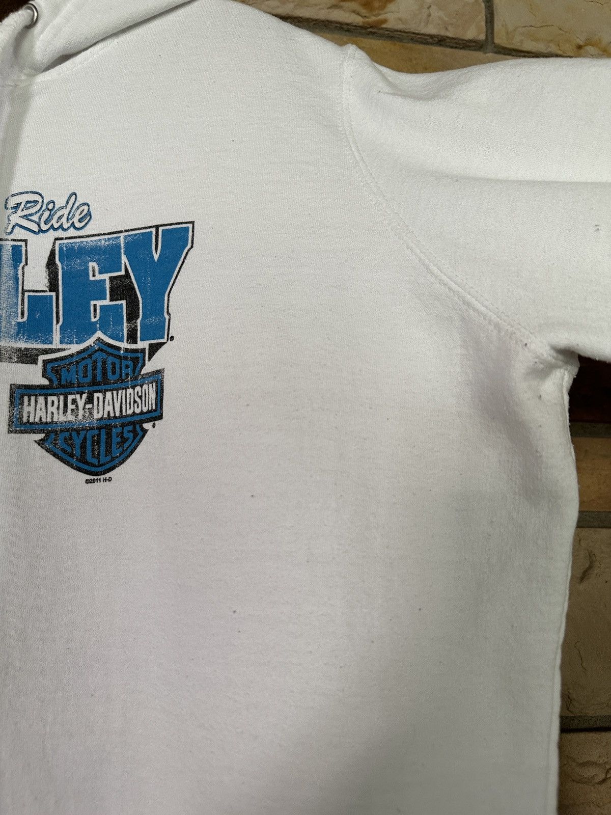 Harley Davidson Vintage Y2K Harley Davidson Zip Up Sweatshirt Size XL / US 12-14 / IT 48-50 - 4 Thumbnail