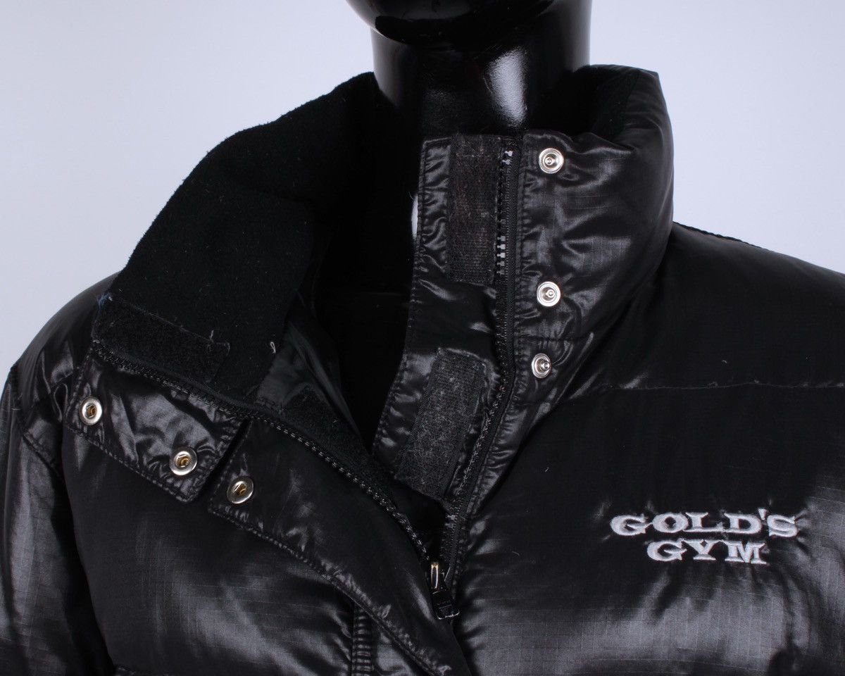 Vintage GOLDS GYM Down Black Puffer Jacket Size M / US 6-8 / IT 42-44 - 7 Thumbnail