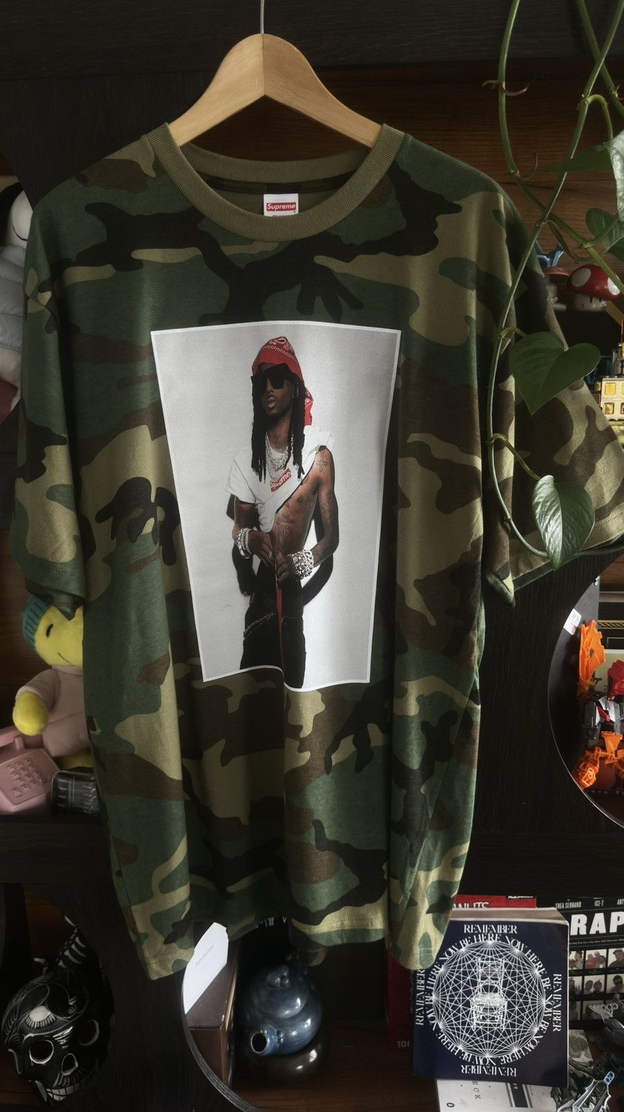 Supreme Playboi carti + SUPREME camo Tee - XL Size US XL / EU 56 / 4 - 1 Thumbnail