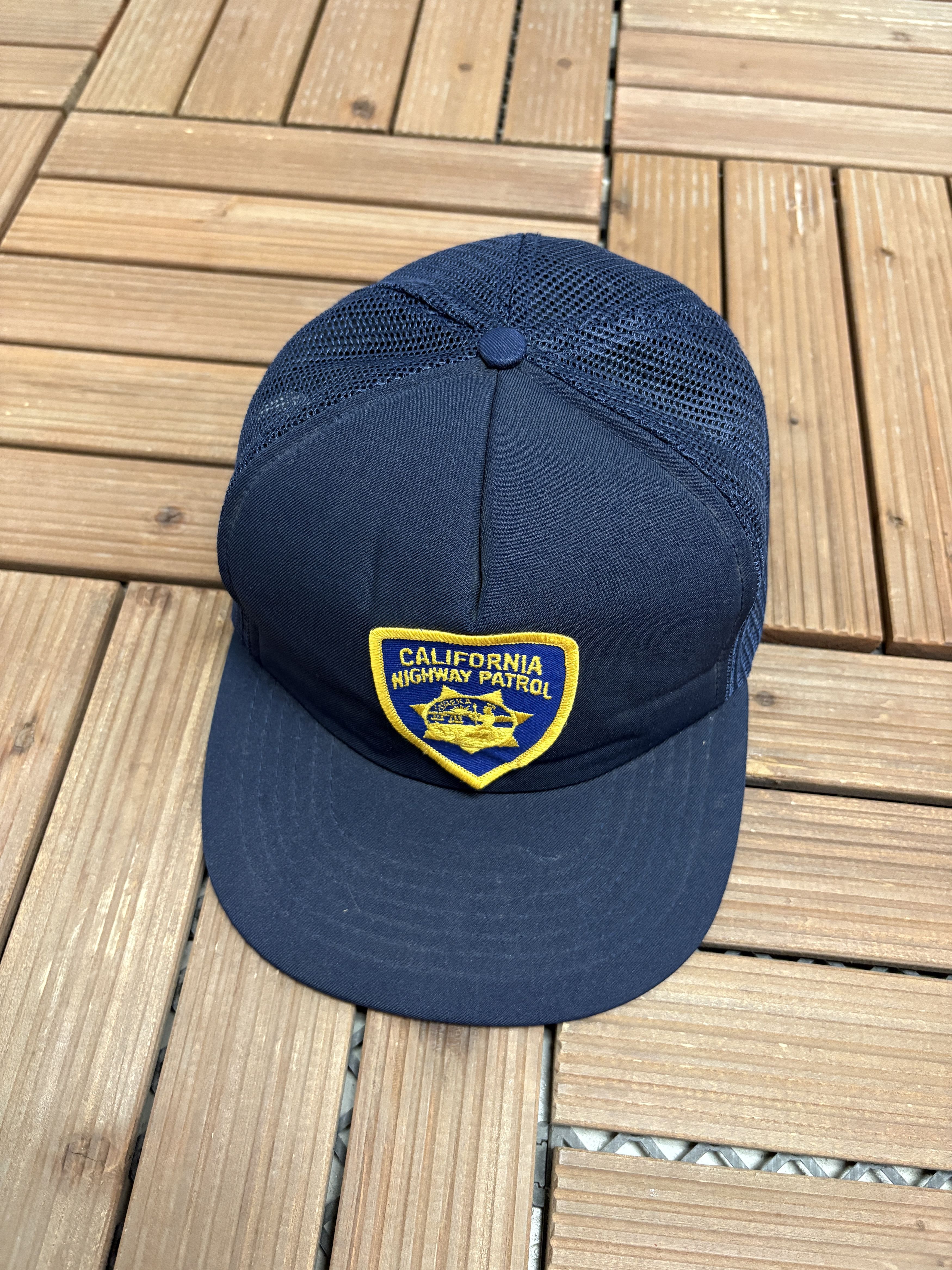 Vintage California Highway Patrol Vintage Trucker Snap Back Hat Size ONE SIZE - 1 Thumbnail
