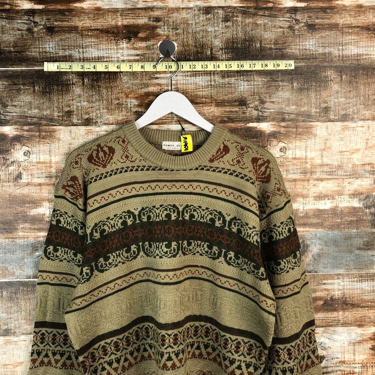 Vintage Power House Brown vintage Knitwear #A1954 Size US M / EU 48-50 / 2 - 2 Thumbnail