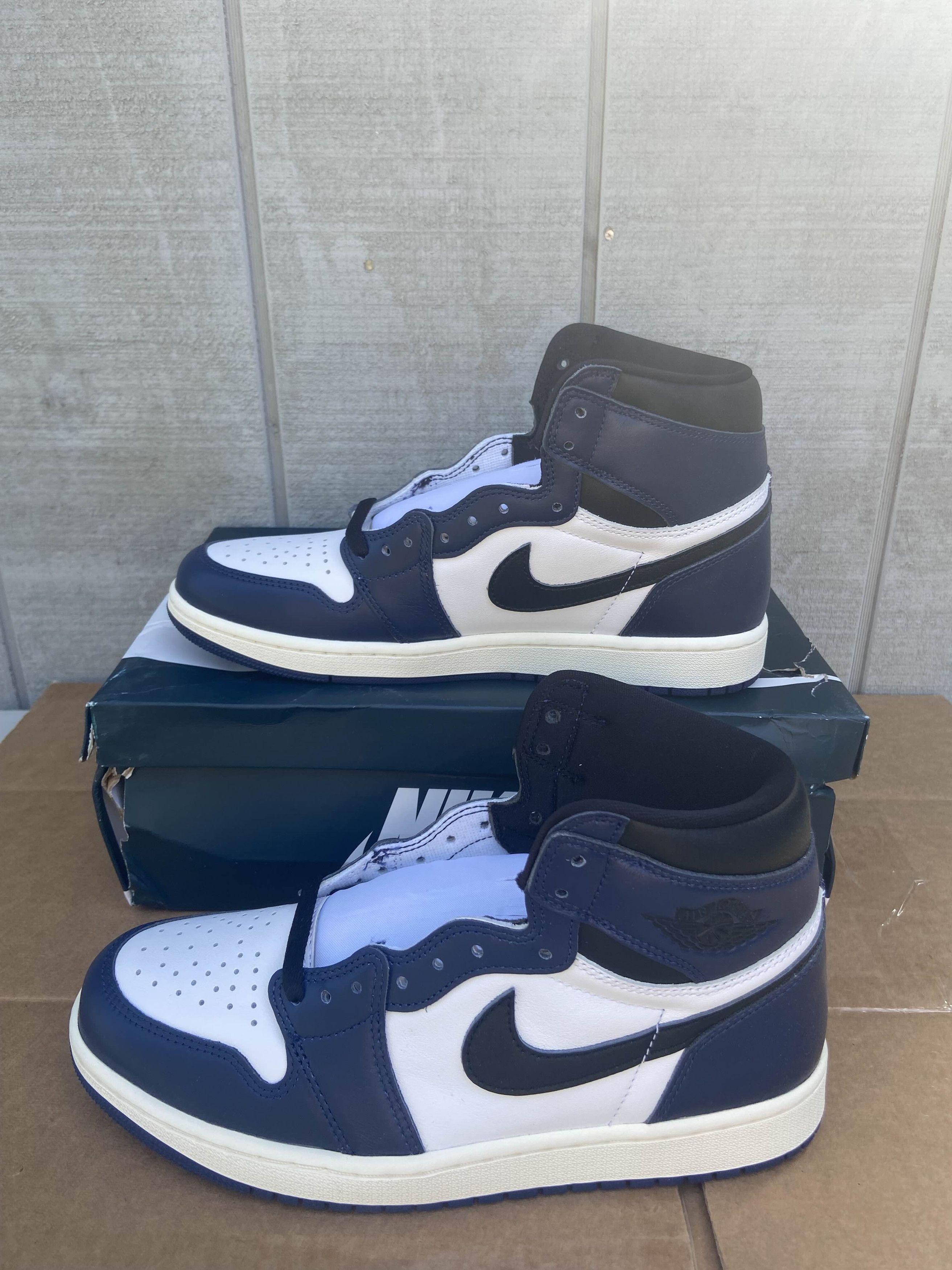 Nike Air Jordan 1 Retro OG High Midnight Navy Unreleased Sz 9.5 Size US 9.5 / EU 42-43 - 2 Thumbnail