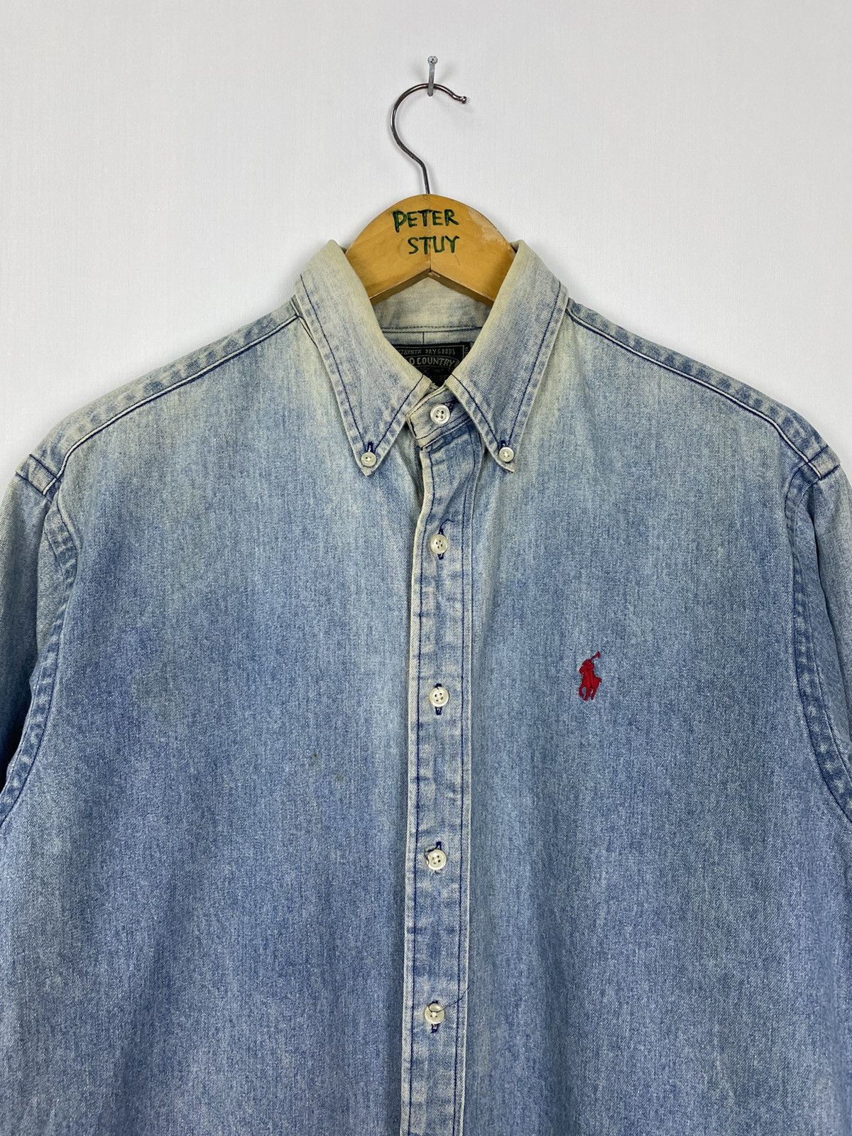 Polo Ralph Lauren × Vintage Vintage Polo Country Denim Jacket Size US M / EU 48-50 / 2 - 5 Thumbnail