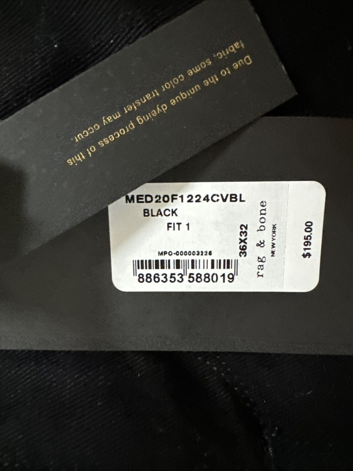 Rag & Bone rag & bone mens black jeans New York Original Size US 36 / EU 52 - 6 Thumbnail