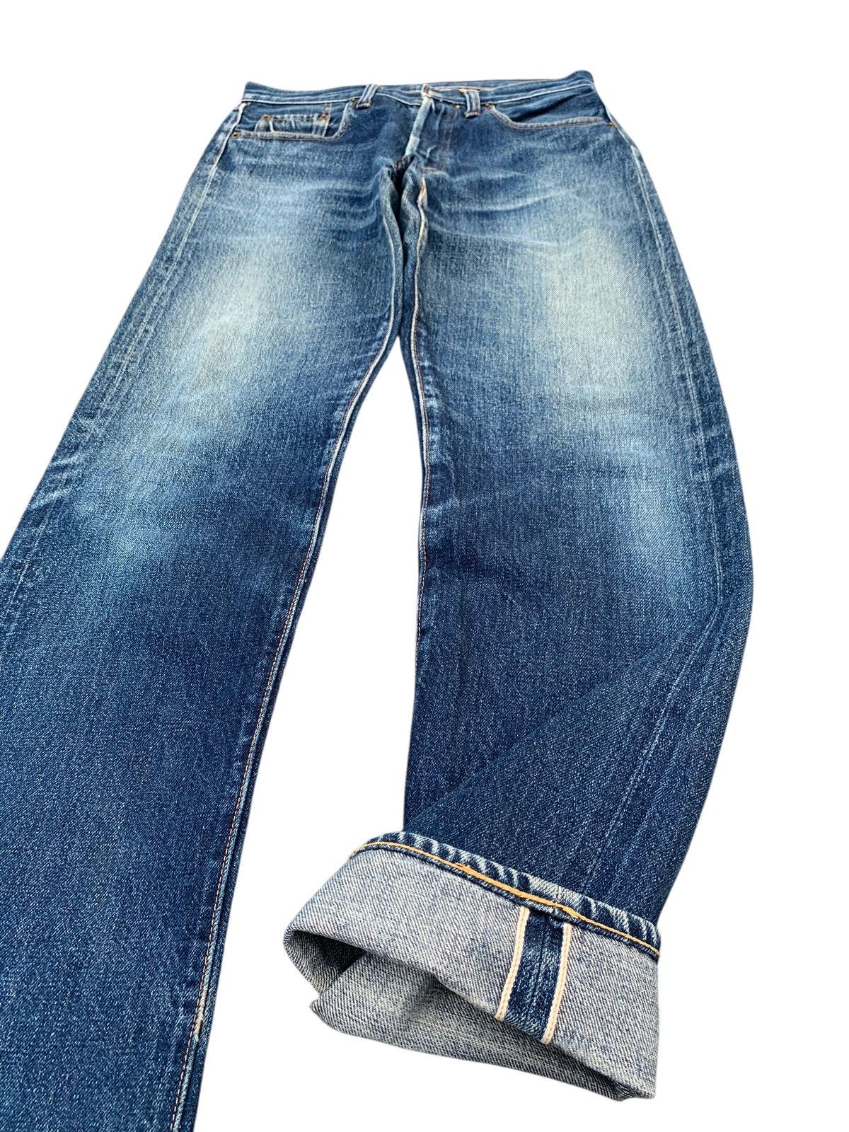 Denime VINTAGE DENIME SELVEDGE MUDWASH DISTRESSED JAPANESE DENIM Size US 30 / EU 46 - 5 Thumbnail